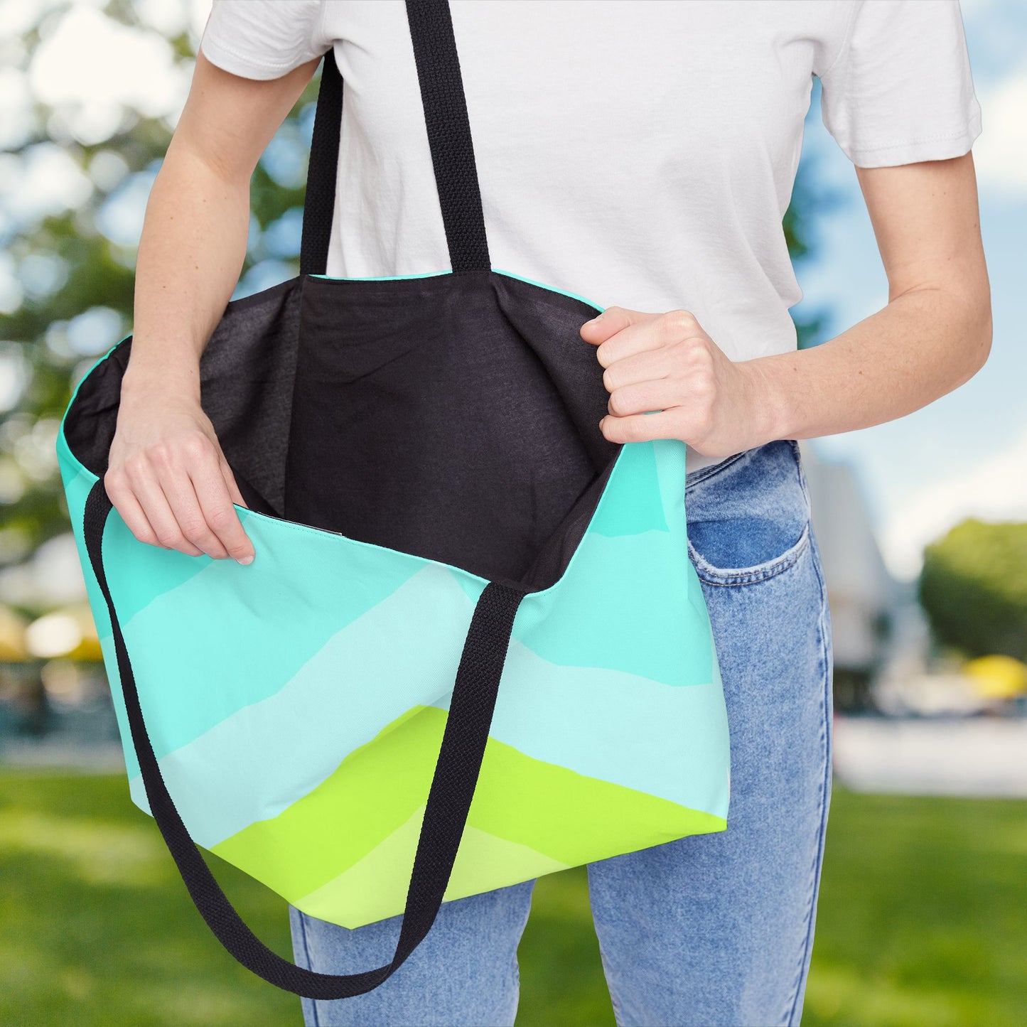 Geo Art XL Tote — XL Tote Bag | Carry-All | Bold Design. Spacious Style. Retro-Boho Vibes.