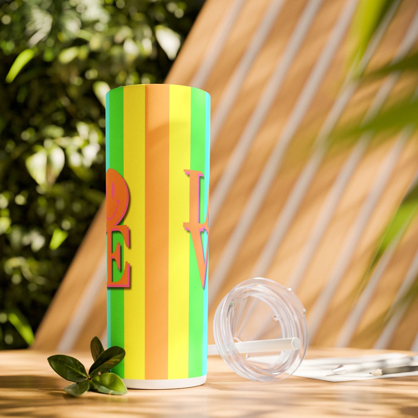 Vibrant. Versatile. Totally Sippable. – 20 oz Skinny Travel Tumbler with Straw