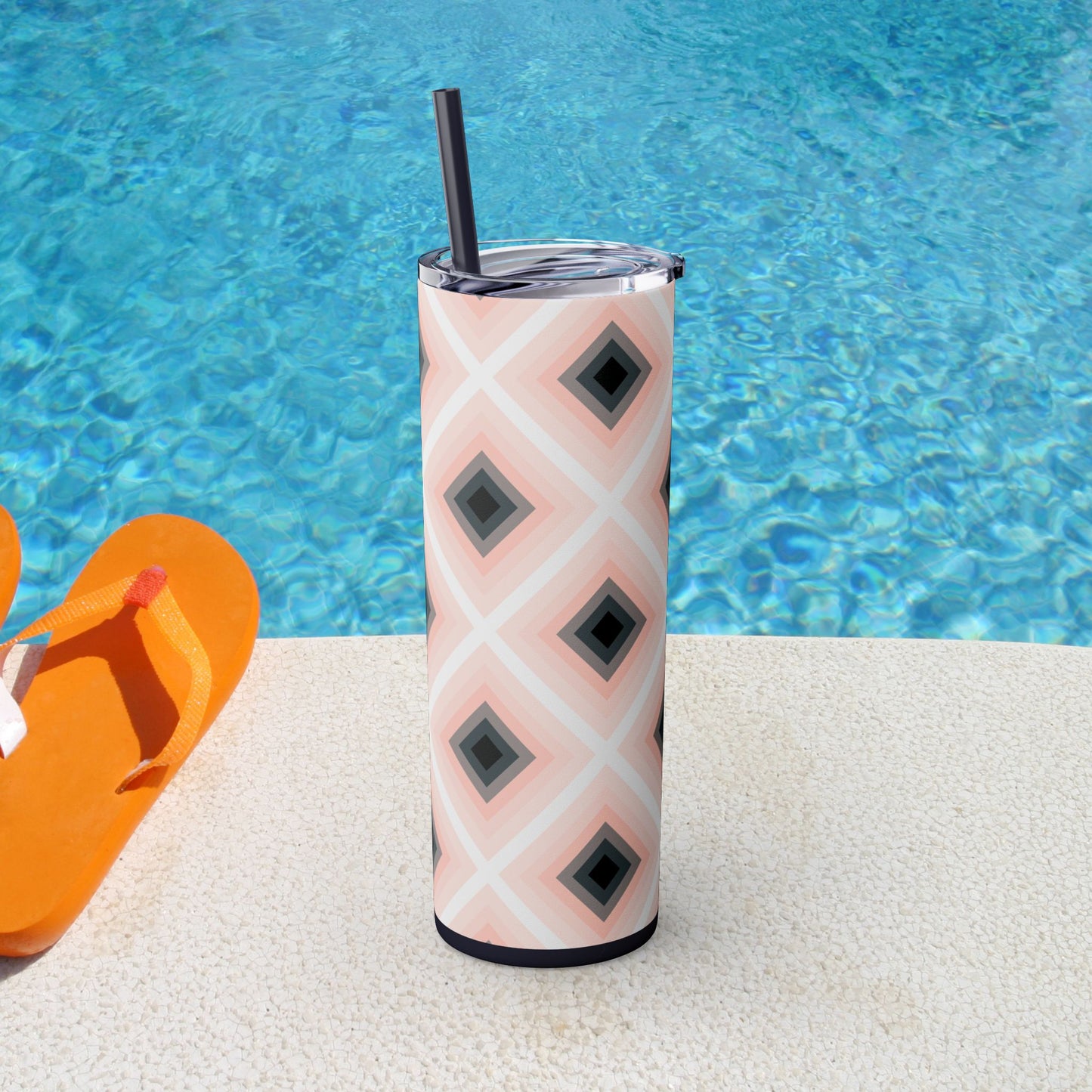 Vibrant. Versatile. Totally Sippable. – 20 oz Skinny Travel Tumbler with Straw