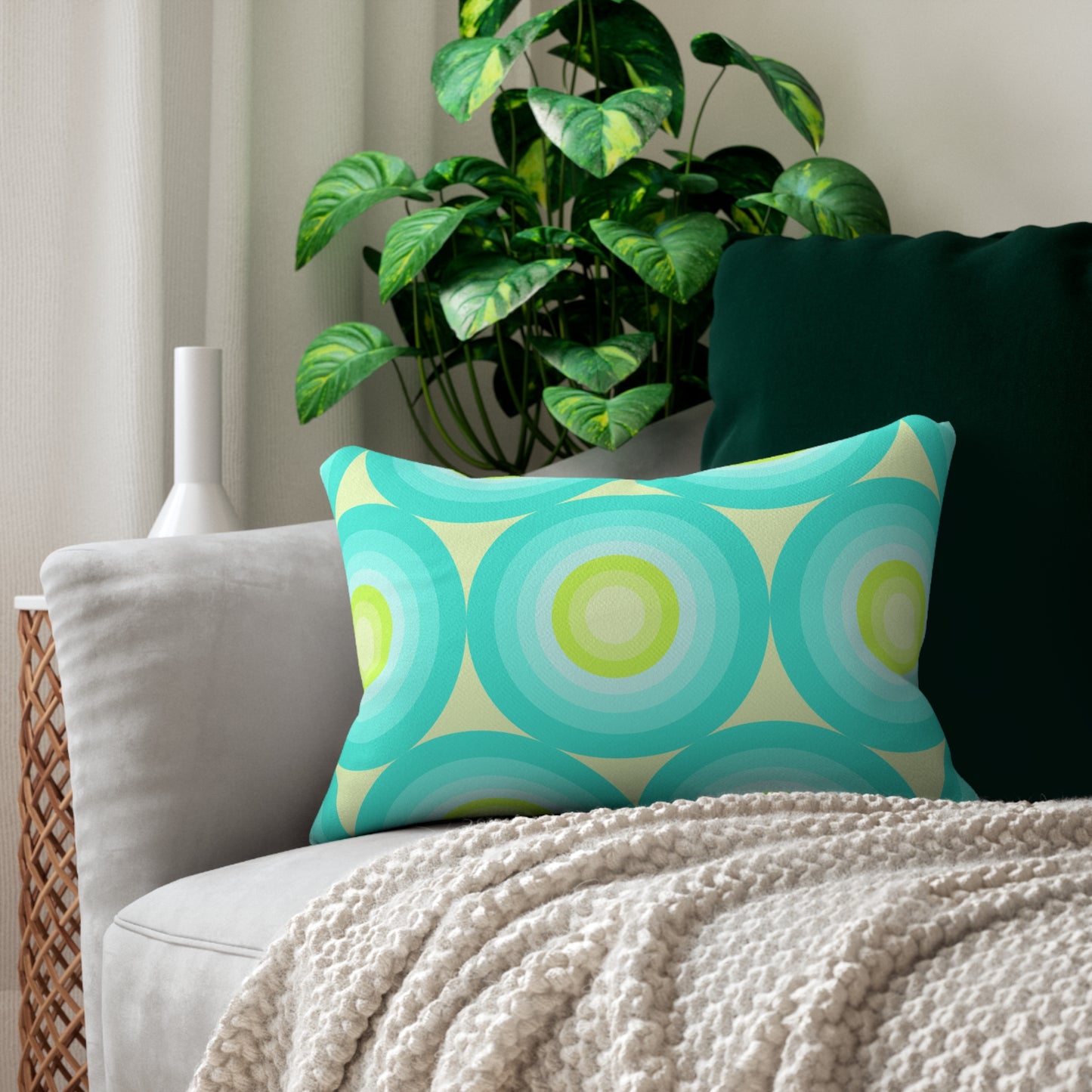 Geometric Lumbar Pillow | Bold Style, Everyday Comfort