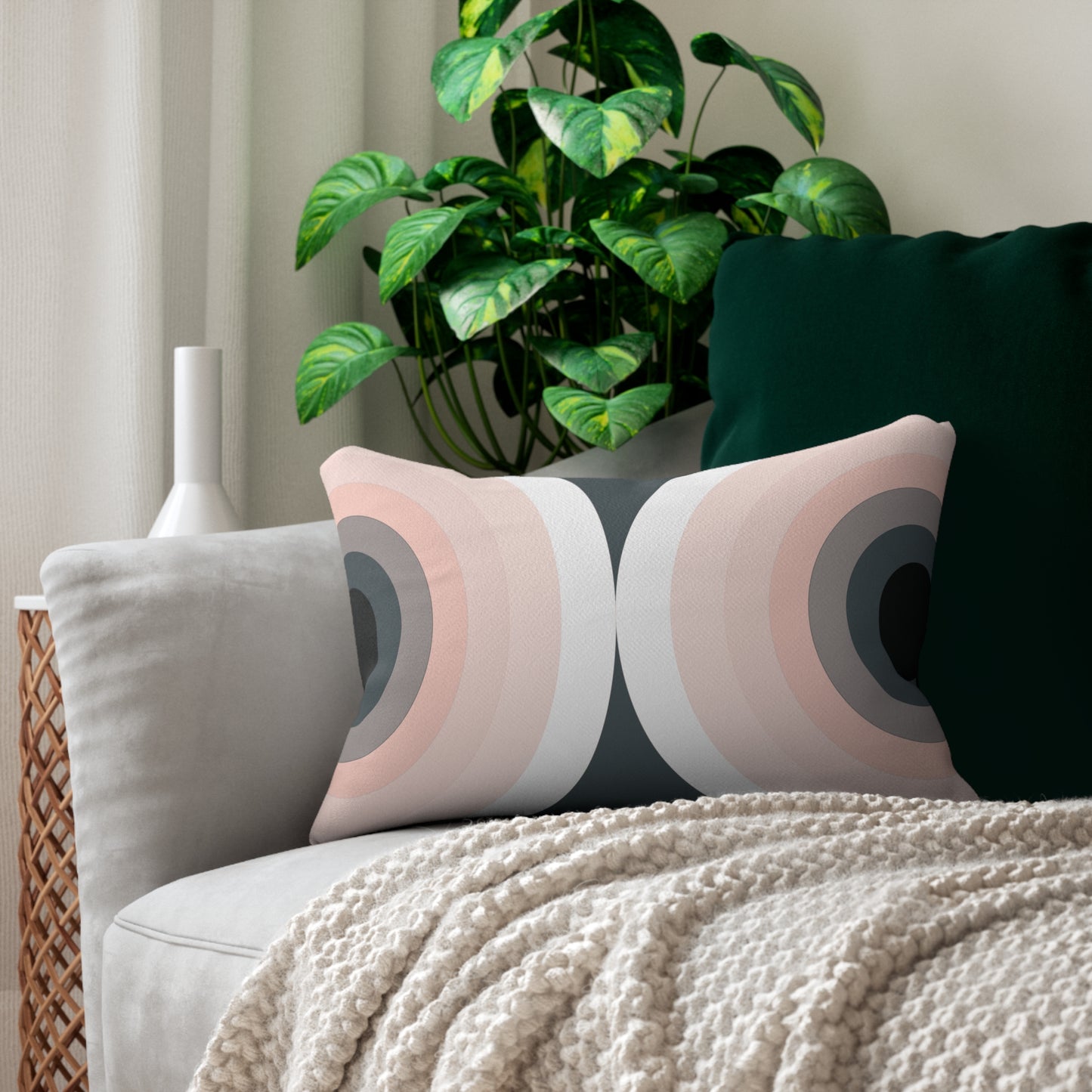 Geometric Lumbar Pillow | Bold Style, Everyday Comfort