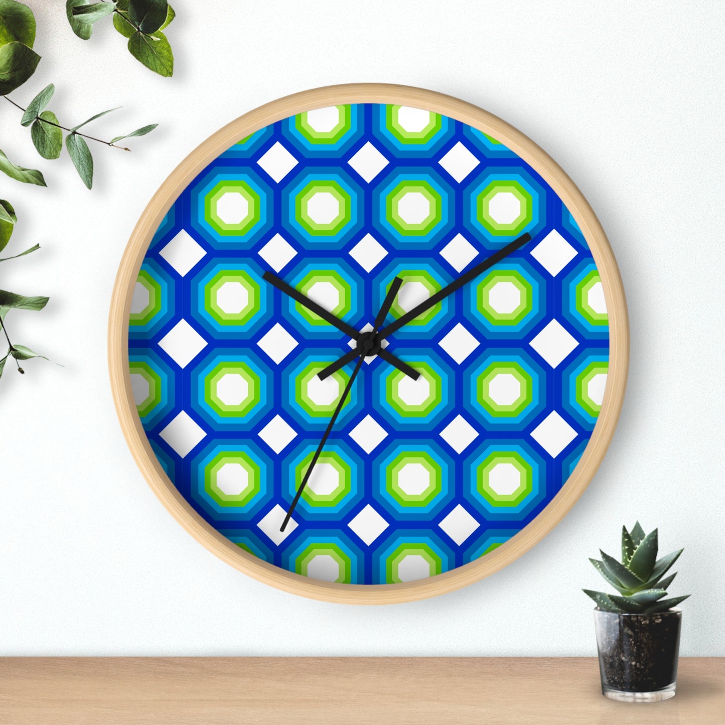 Geometric Art Wall Clock | Bold, Modern, and Right on Time