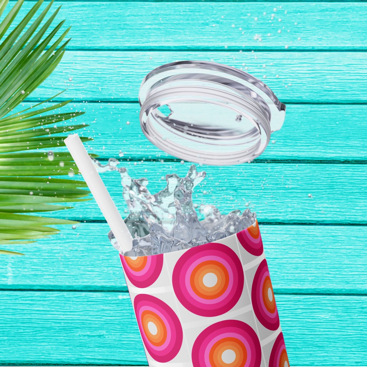 Vibrant. Versatile. Totally Sippable. – 20 oz Skinny Travel Tumbler with Straw