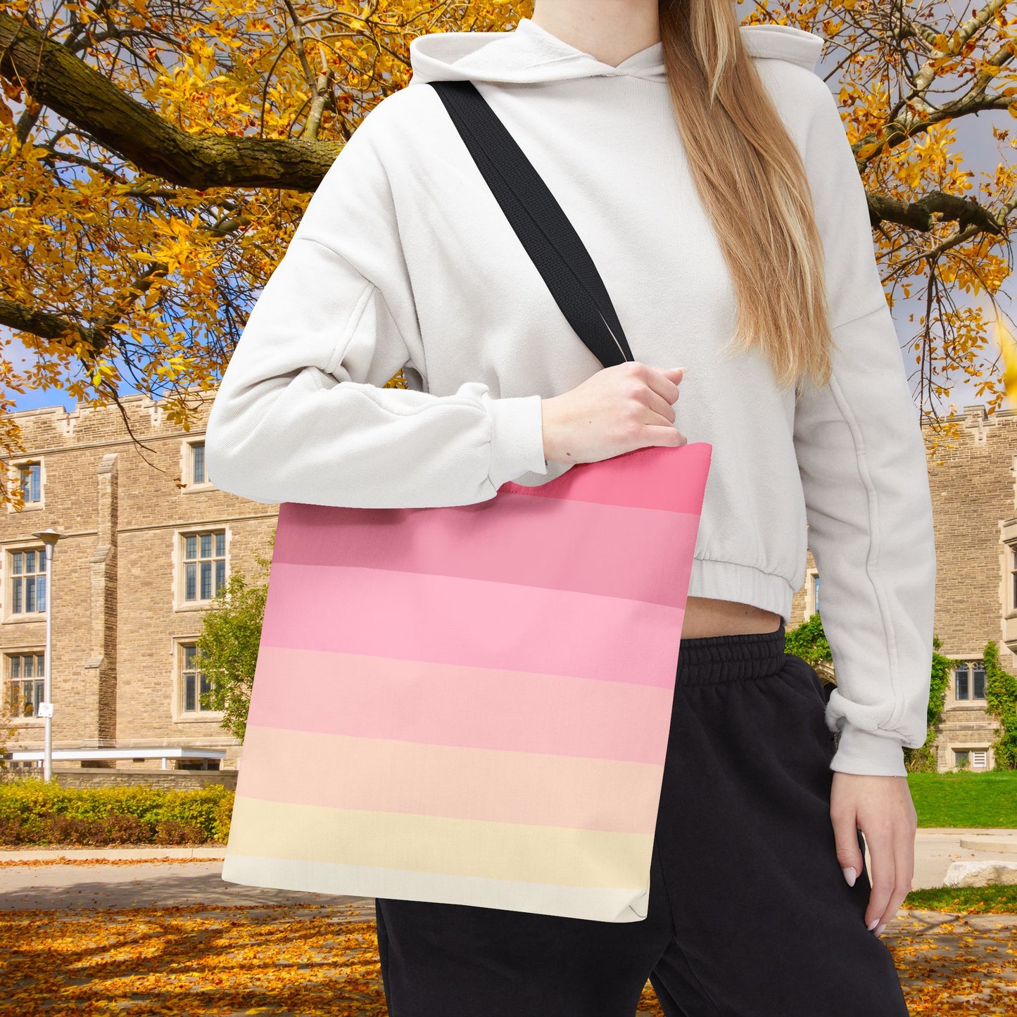 Geo Art XVIII Tote Bag – 3 sizes | Bold lines. Vivid color. Retro with a modern twist.