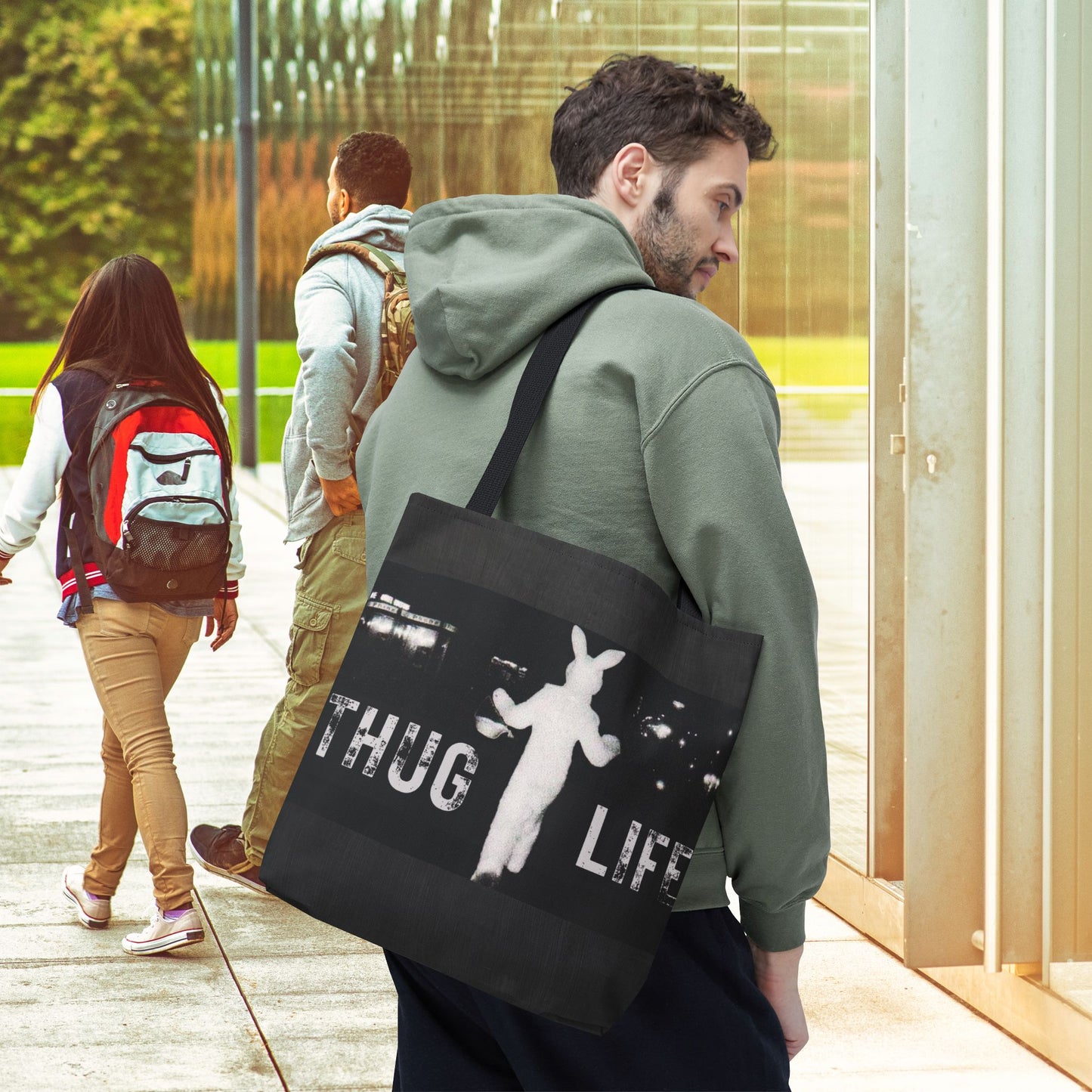 Thug Life Bunny Tote Bag – 3 Sizes | Bold, Fun & Functional
