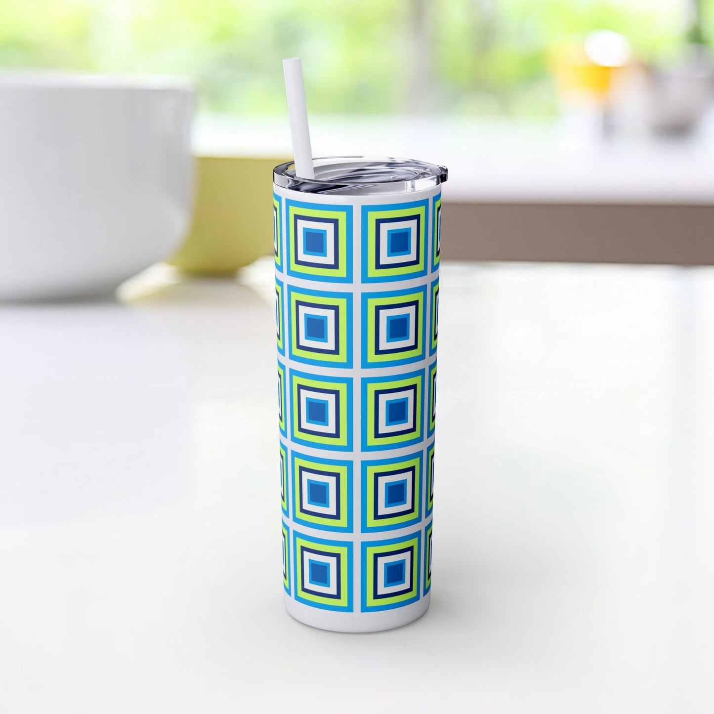 Vibrant. Versatile. Totally Sippable. – 20 oz Skinny Travel Tumbler with Straw