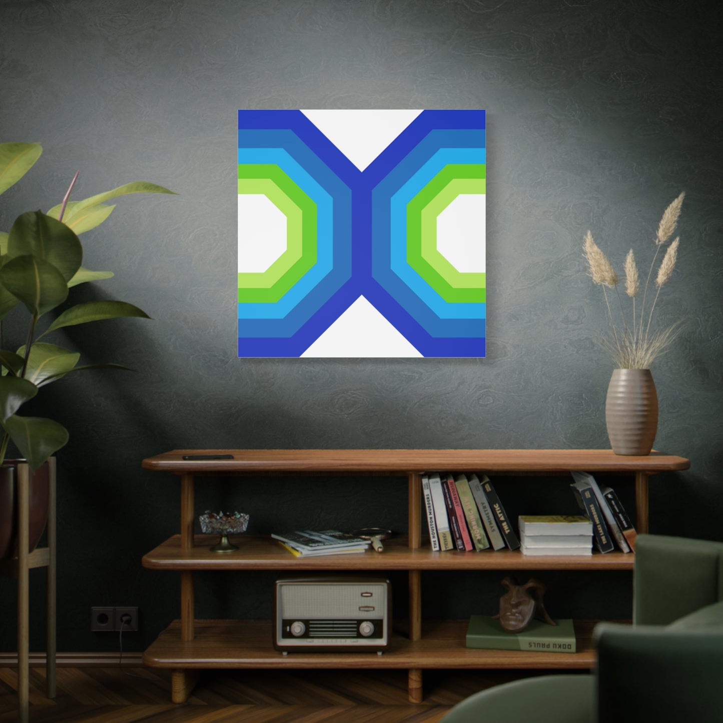 Modern Geometric Canvas Art | Bold Colors, Clean Lines, Creative Energy