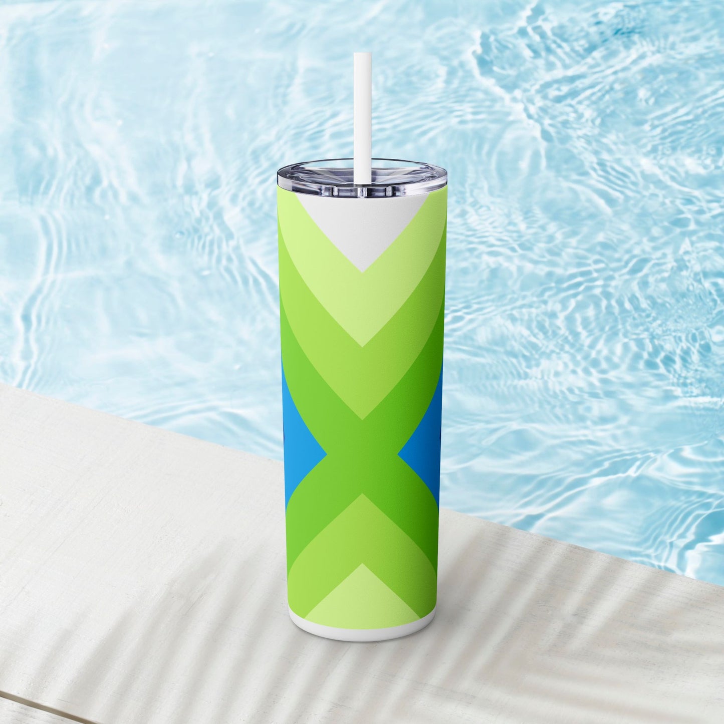 Vibrant. Versatile. Totally Sippable. – 20 oz Skinny Travel Tumbler with Straw