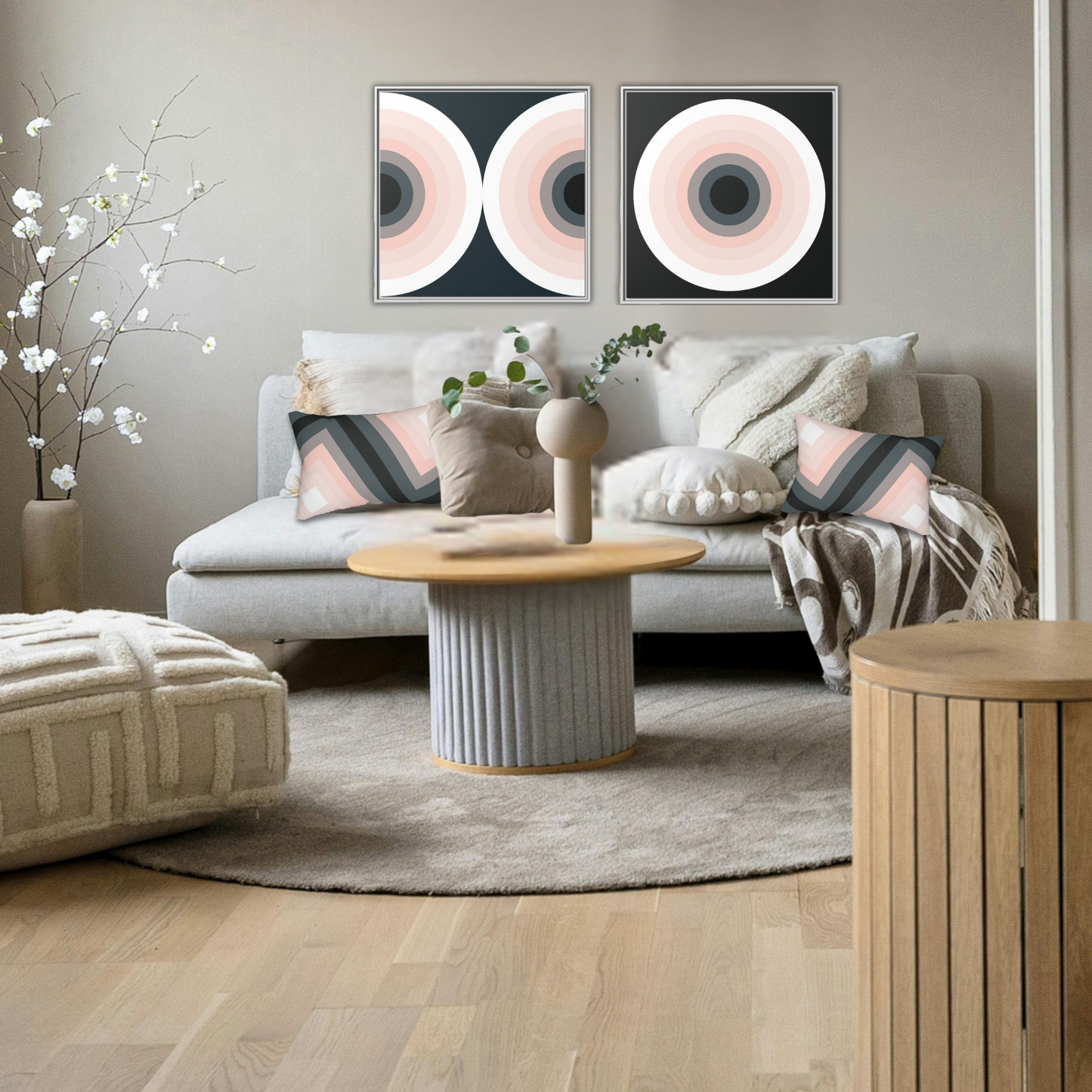 Geometric Lumbar Pillow | Bold Style, Everyday Comfort