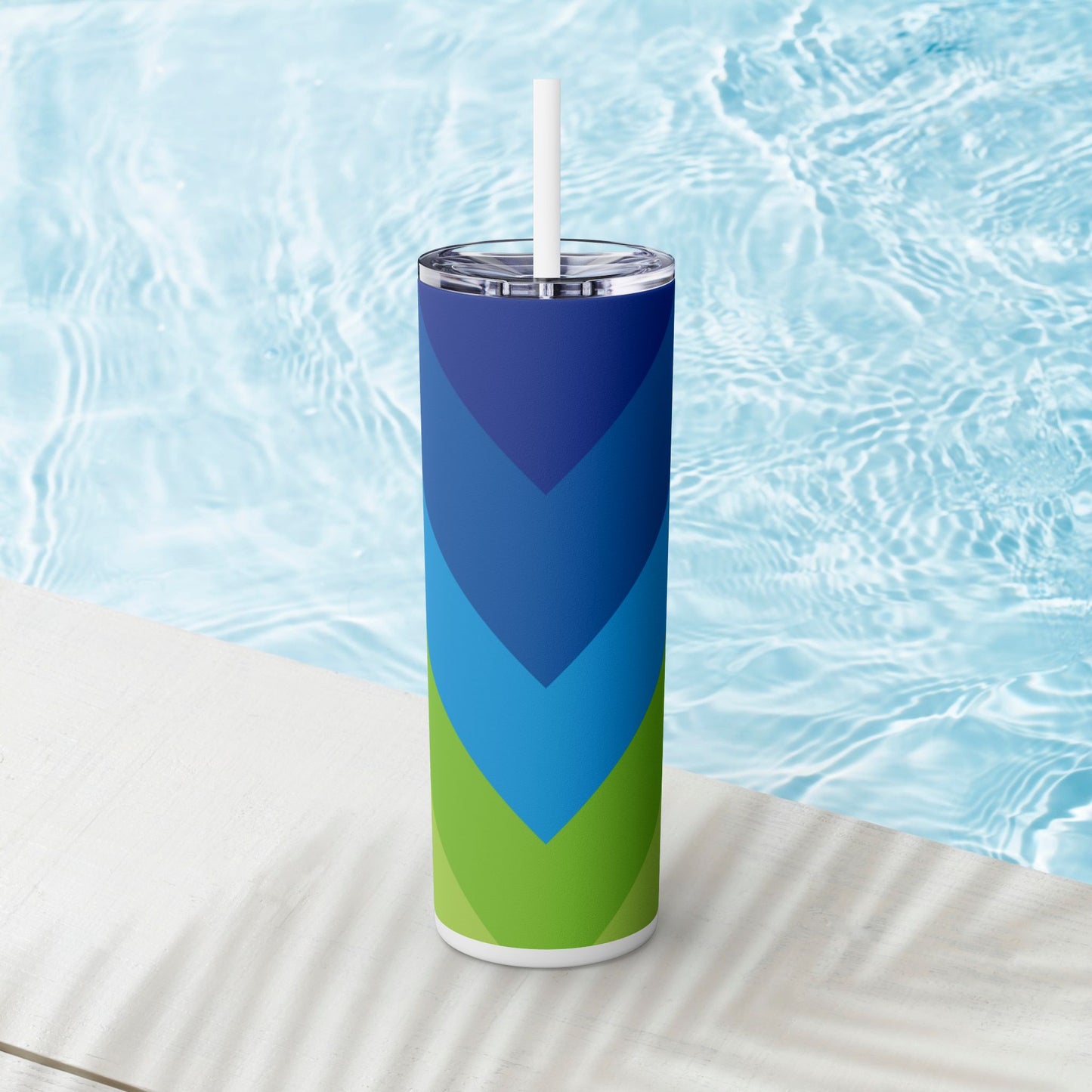 Vibrant. Versatile. Totally Sippable. – 20 oz Skinny Travel Tumbler with Straw