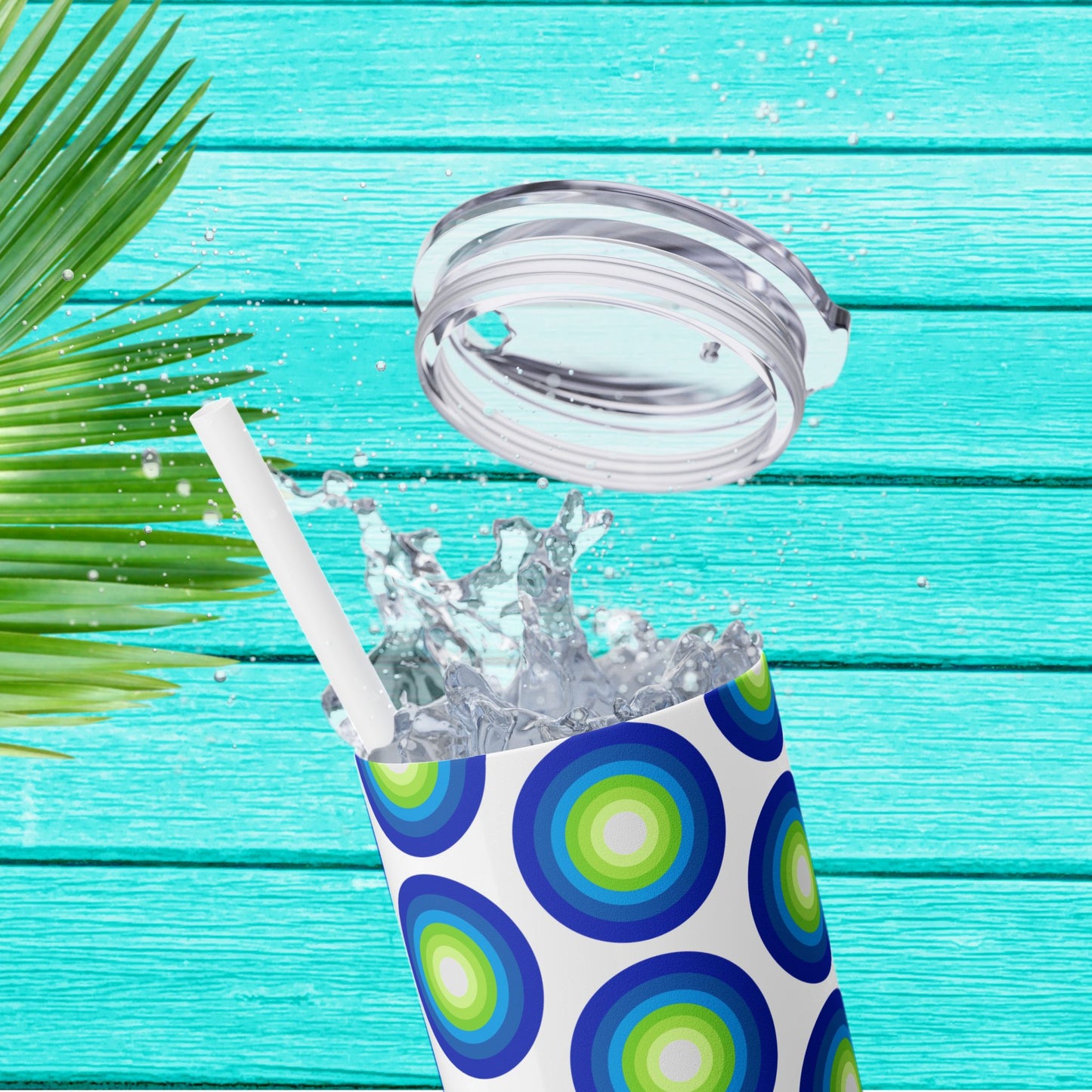 Vibrant. Versatile. Totally Sippable. – 20 oz Skinny Travel Tumbler with Straw