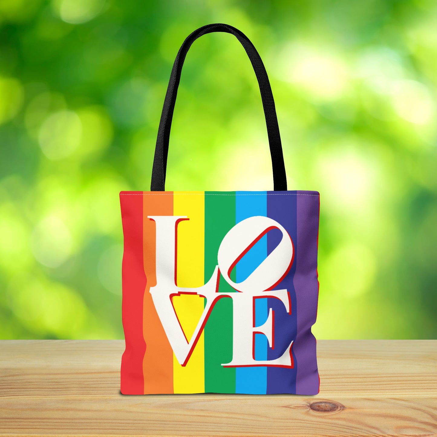 Rainbow LOVE Tote Bag – 3 Size Options | Bright, Bold & Heartfelt