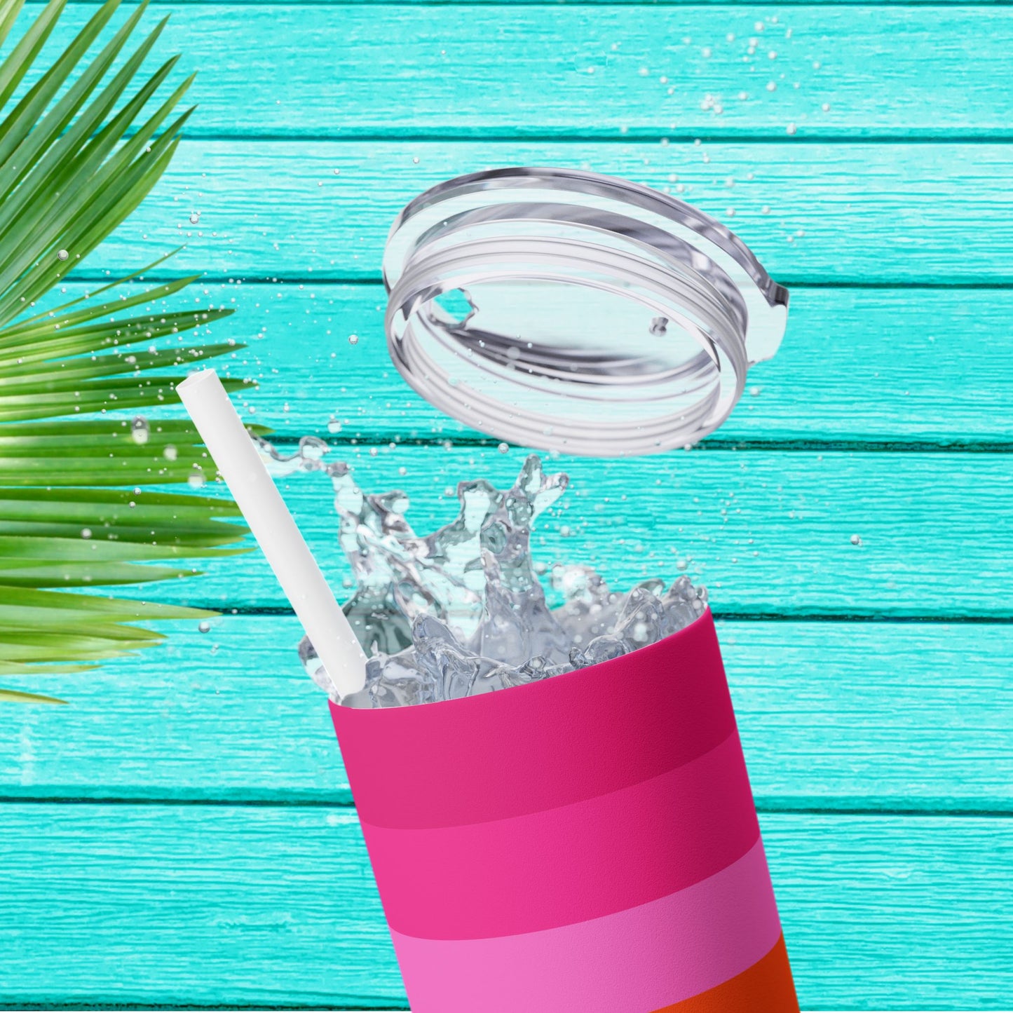 Vibrant. Versatile. Totally Sippable. – 20 oz Skinny Travel Tumbler with Straw