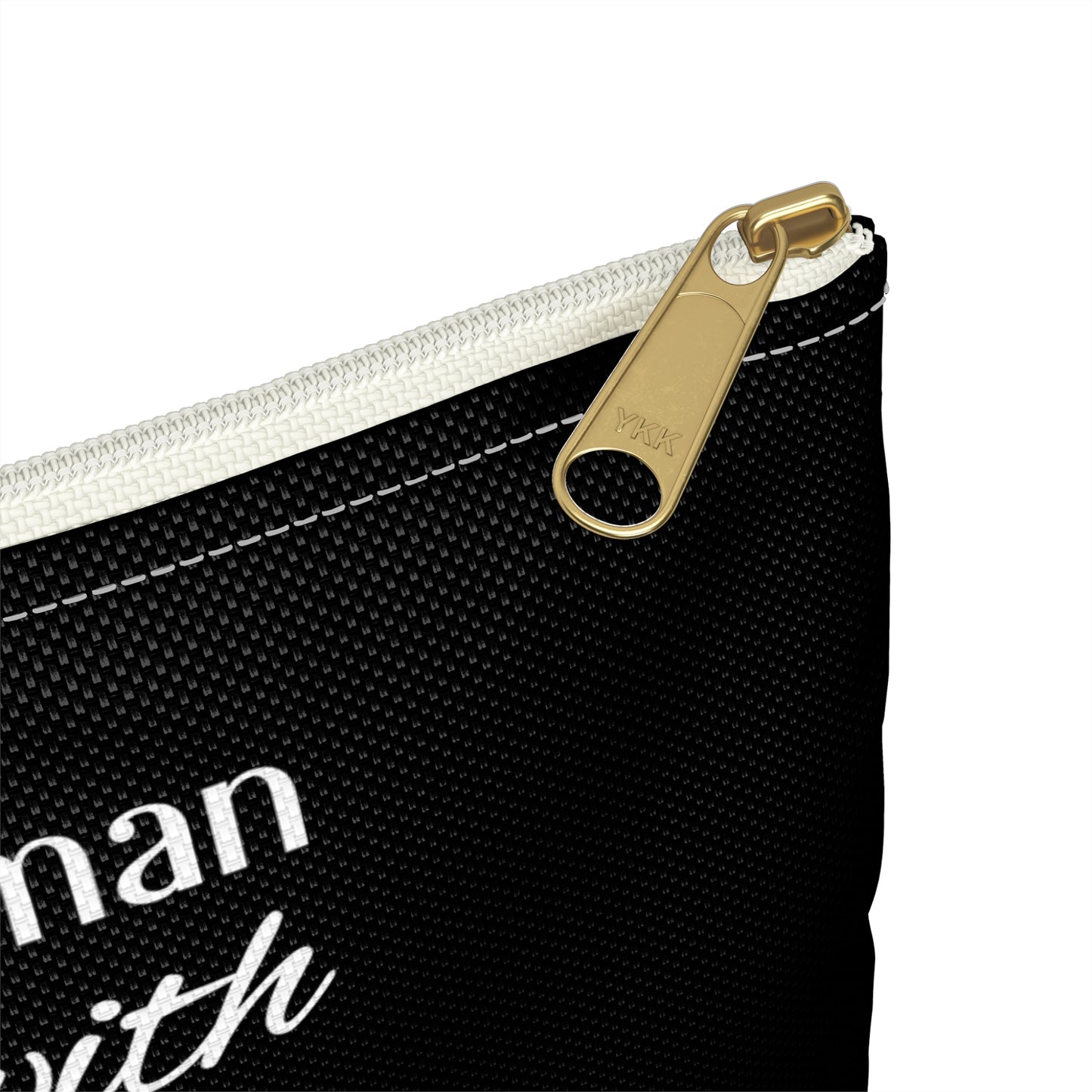 Who Does my Man Have to Sleep With to get a Glass of Wine? - Flat Pouch Accessory | Bold, Funny & Functional