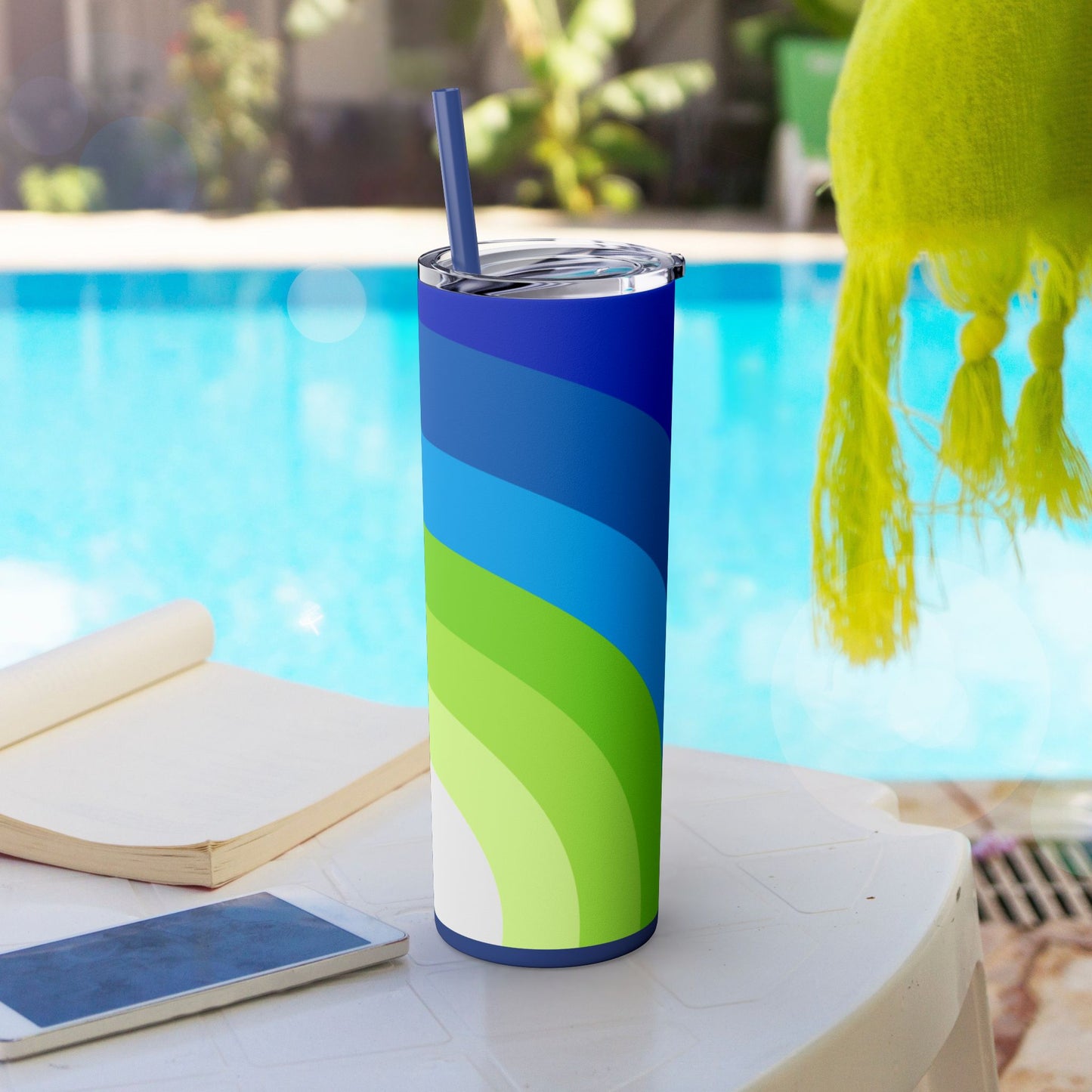 Vibrant. Versatile. Totally Sippable. – 20 oz Skinny Travel Tumbler with Straw