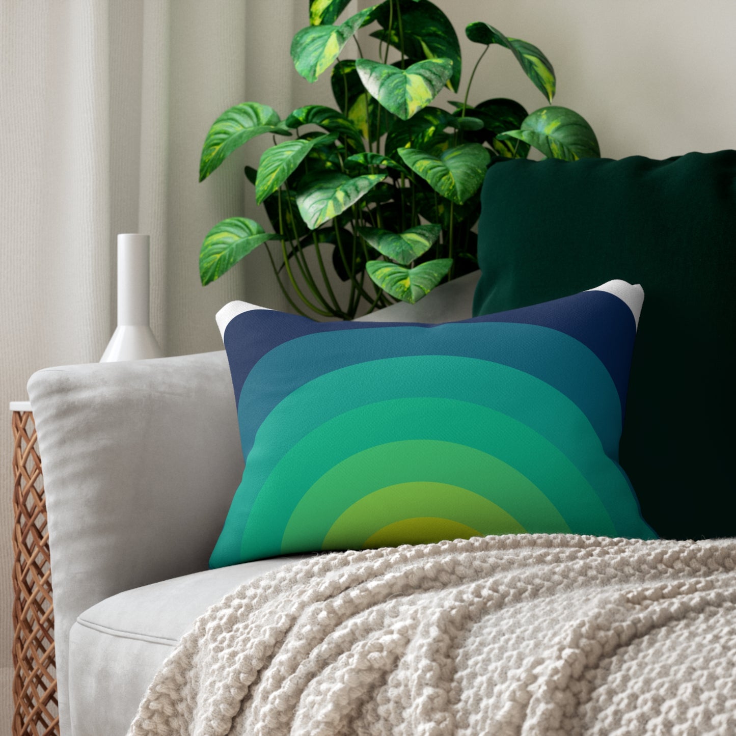 Geometric Lumbar Pillow | Bold Style, Everyday Comfort