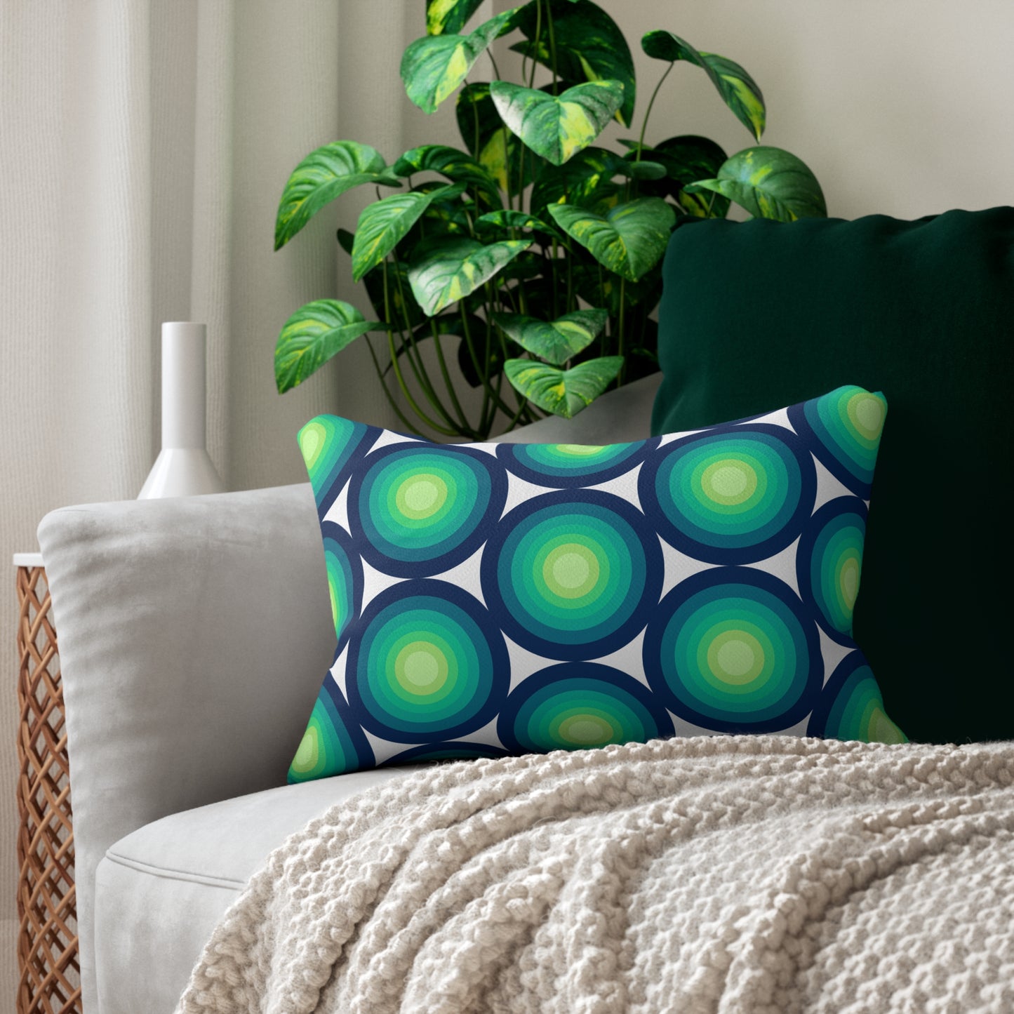 Geometric Lumbar Pillow | Bold Style, Everyday Comfort
