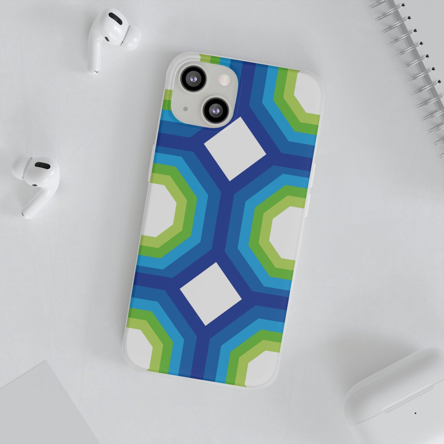 Stylish Geometric Phone Case, Flexible Phone Cover, Unique Modern Design, Perfect Gift, Trendy Accessory, Eco-Friendly Case