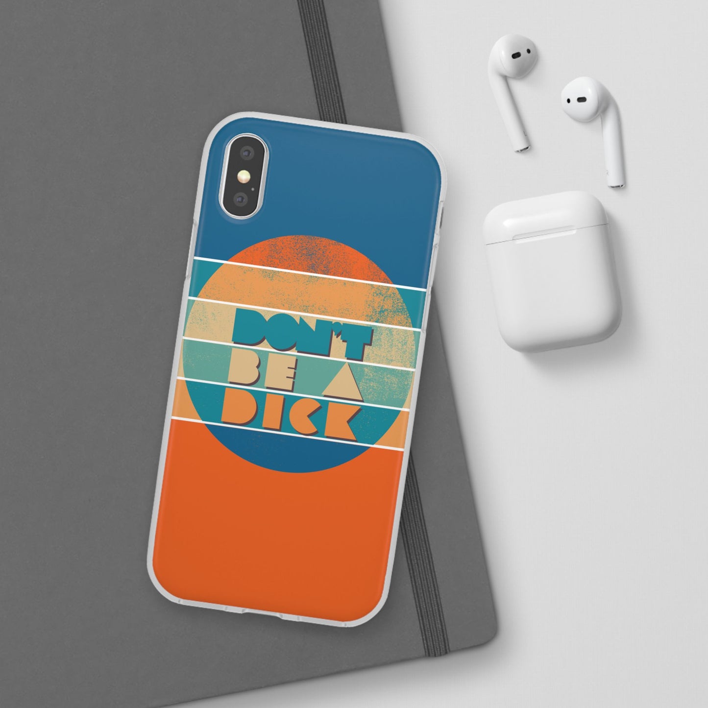 Phone Case - 'Don't Be a Dick' Retro 70s style