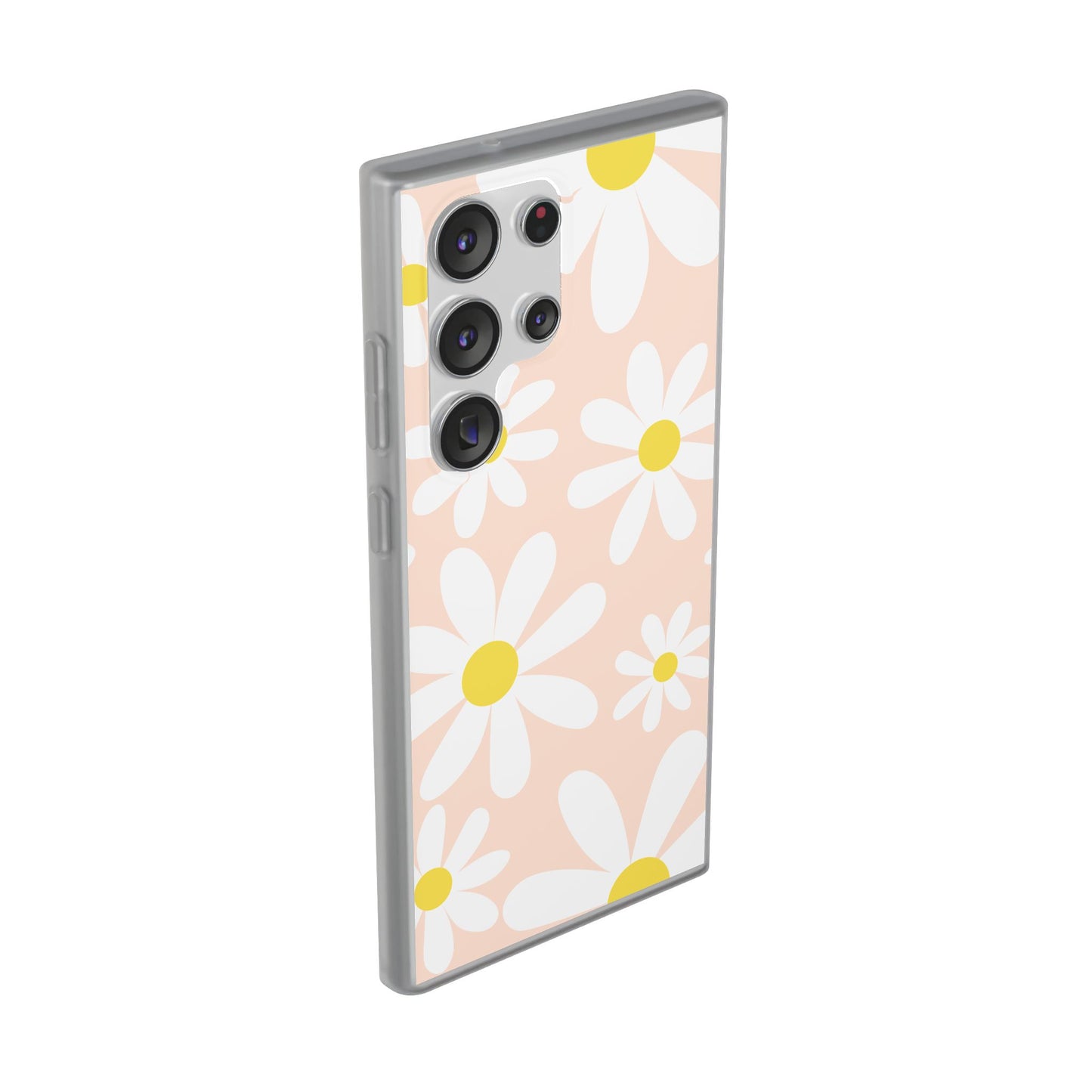 Phone Cases - Blush Daisy Pattern Flexi Cases