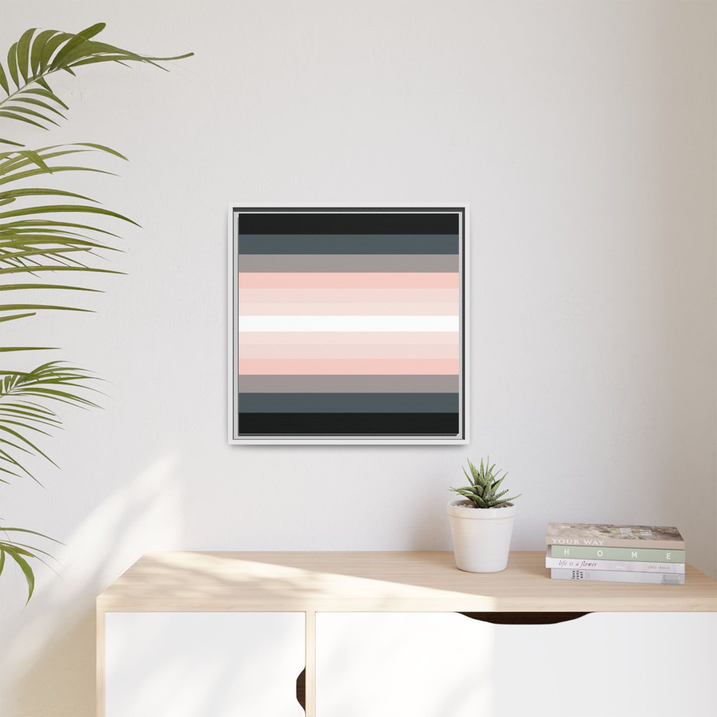Modern Framed Geometric Canvas Art | Bold Color Meets Clean Framing