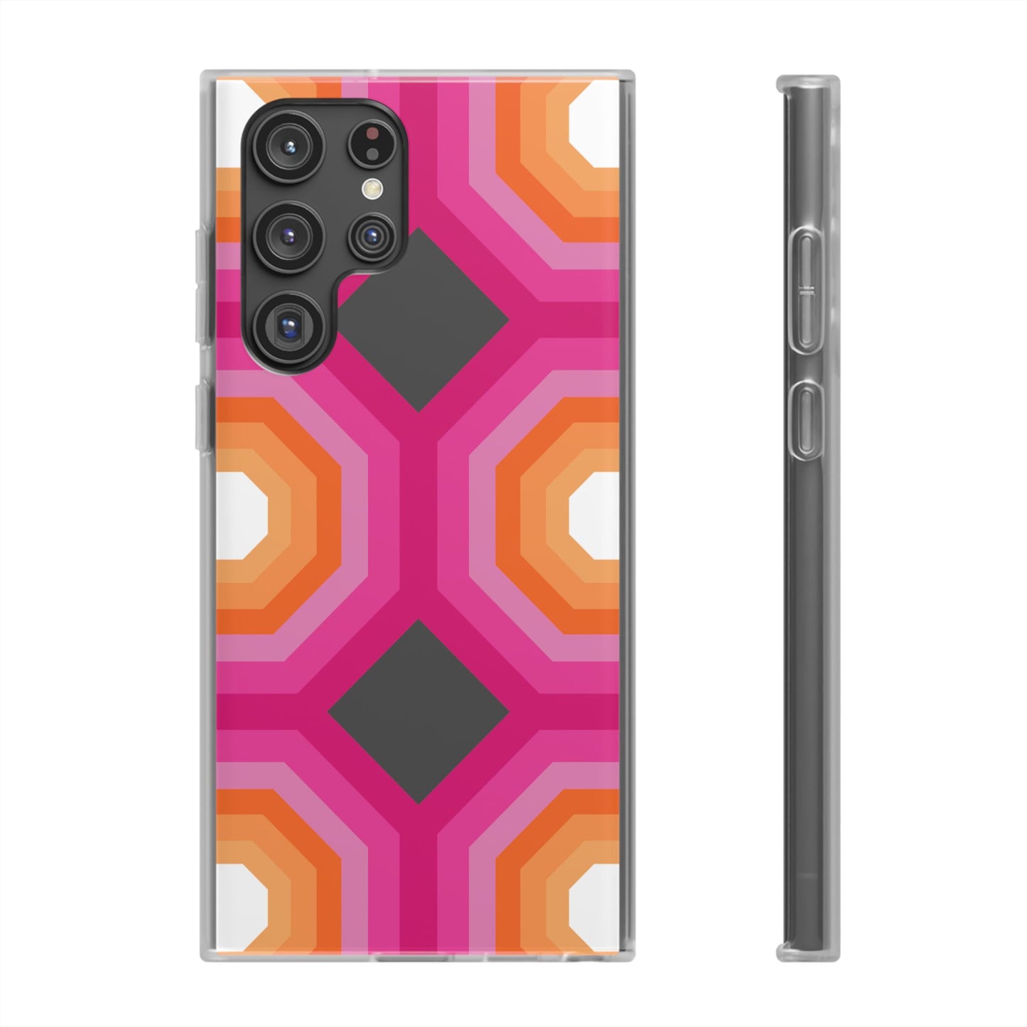 Stylish Geometric Phone Case, Flexible Phone Cover, Unique Modern Design, Perfect Gift, Trendy Accessory, Eco-Friendly Case