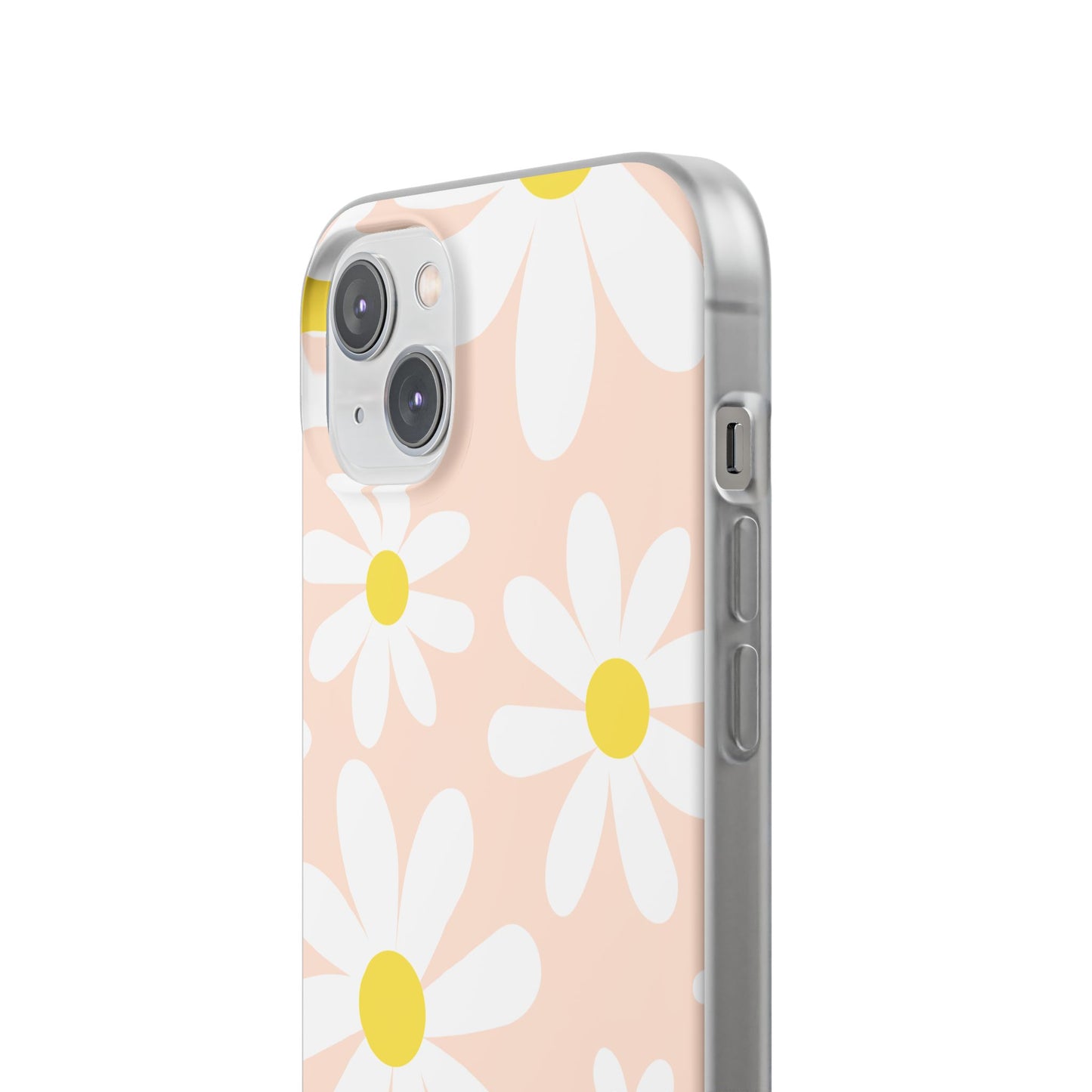 Phone Cases - Blush Daisy Pattern Flexi Cases