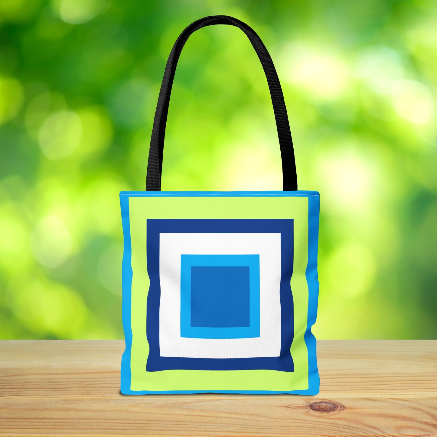 Geometric Art XII Tote Bag – 3 sizes | Bold lines. Vivid color. Retro with a modern twist.