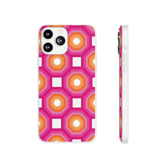 Stylish Geometric Phone Case, Flexible Phone Cover, Unique Modern Design, Perfect Gift, Trendy Accessory, Eco-Friendly Case