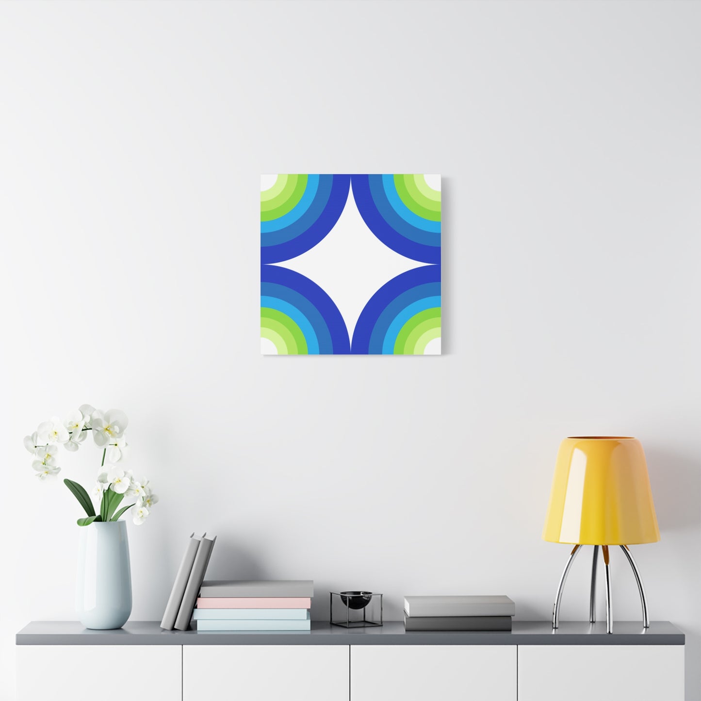 Modern Geometric Canvas Art | Bold Colors, Clean Lines, Creative Energy