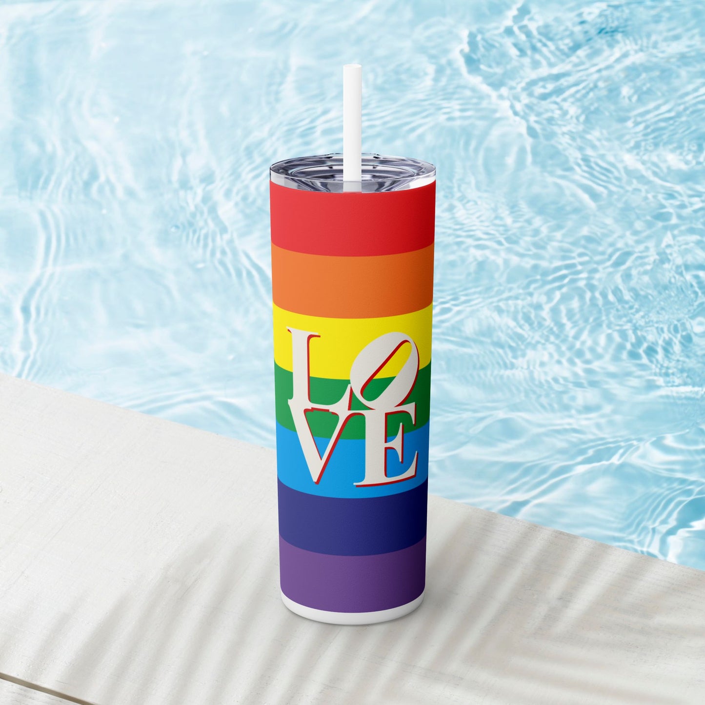 Vibrant. Versatile. Totally Sippable. – 20 oz Skinny Travel Tumbler with Straw