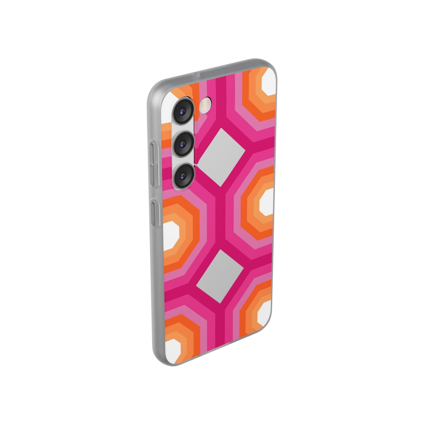 Stylish Geometric Phone Case, Flexible Phone Cover, Unique Modern Design, Perfect Gift, Trendy Accessory, Eco-Friendly Case