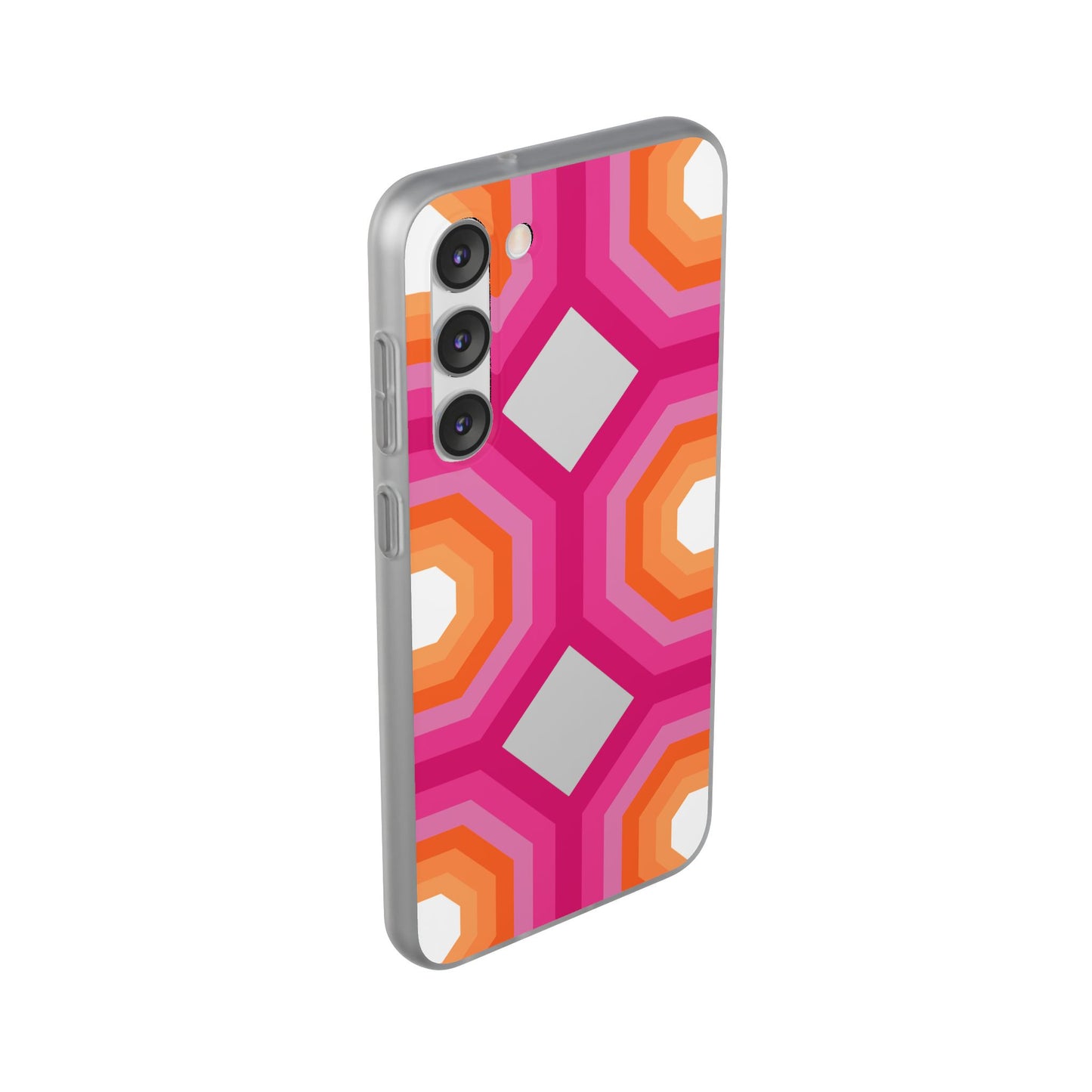 Stylish Geometric Phone Case, Flexible Phone Cover, Unique Modern Design, Perfect Gift, Trendy Accessory, Eco-Friendly Case
