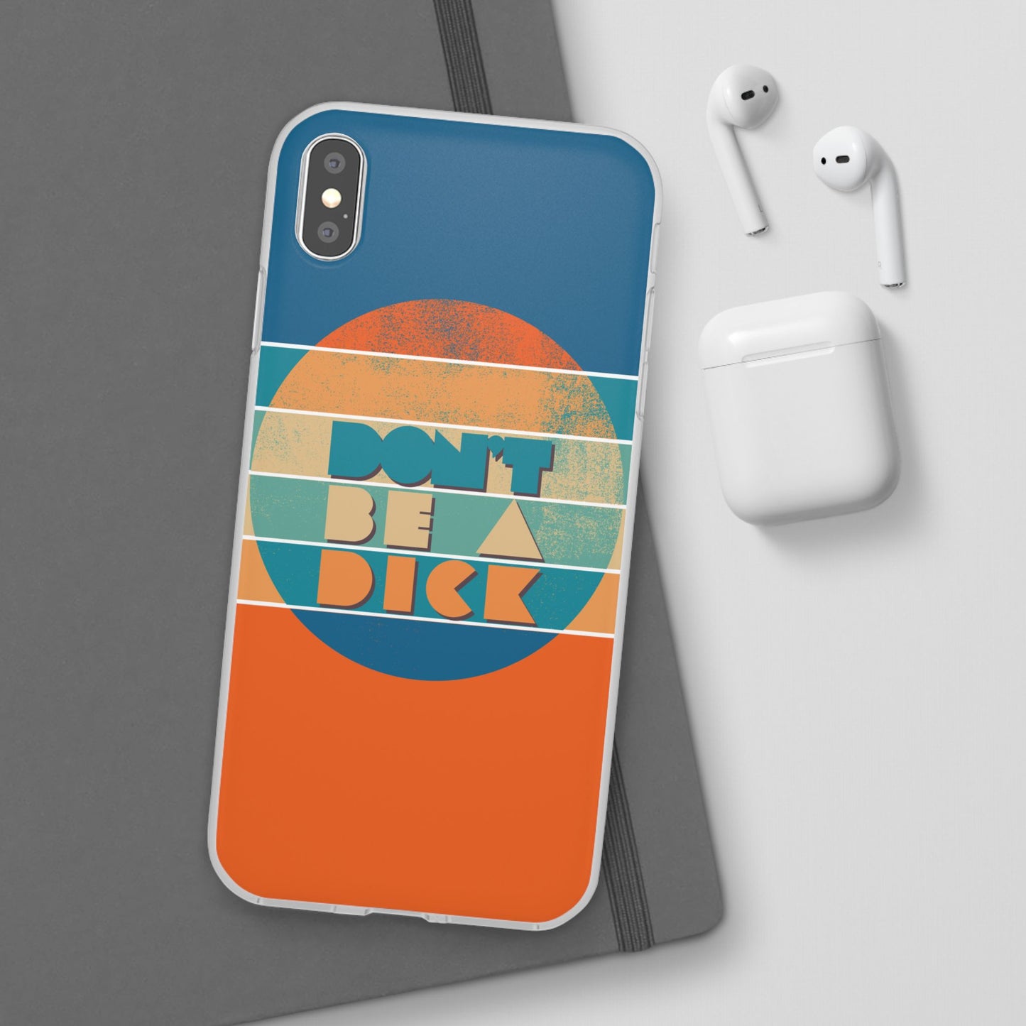 Phone Case - 'Don't Be a Dick' Retro 70s style