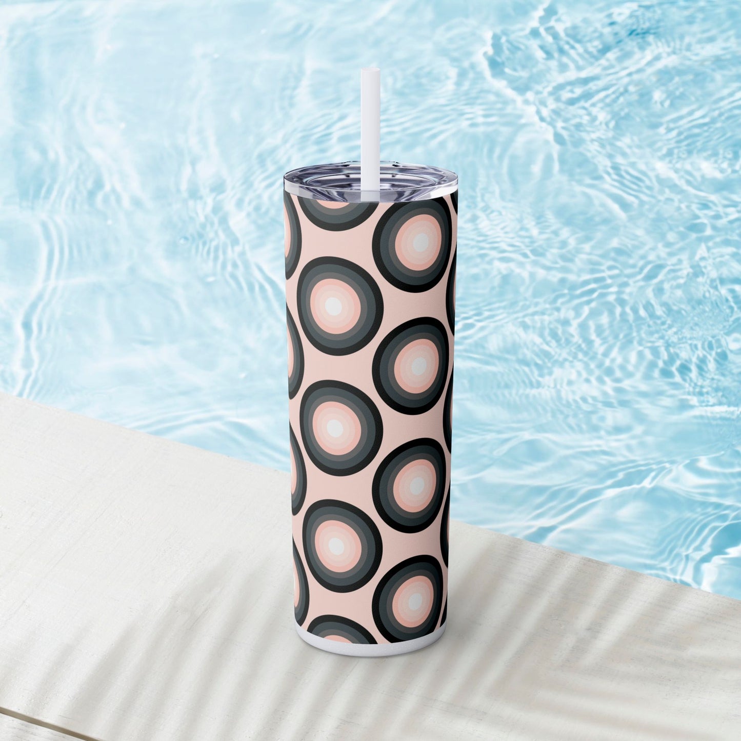 Vibrant. Versatile. Totally Sippable. – 20 oz Skinny Travel Tumbler with Straw