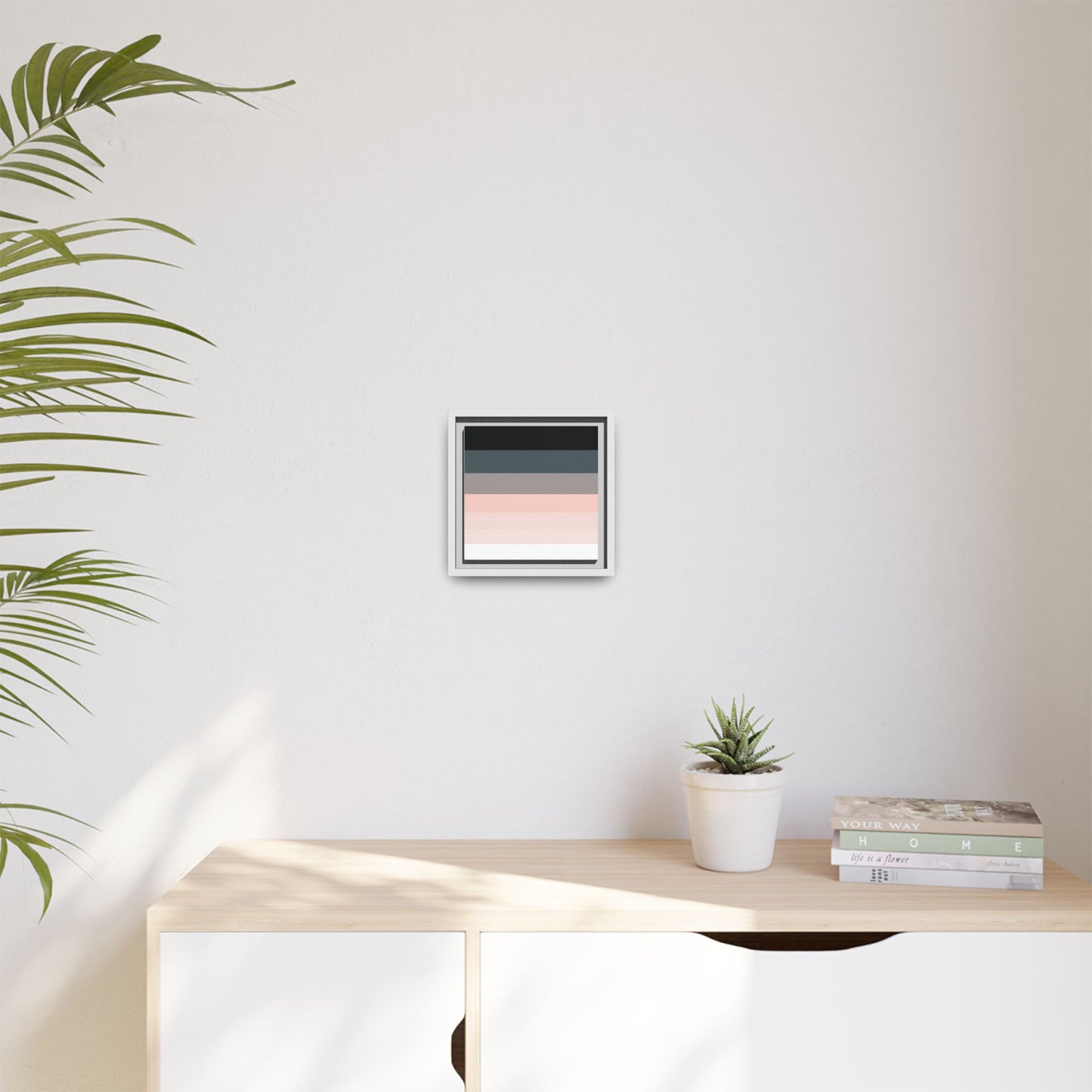 Modern Framed Geometric Canvas Art | Bold Color Meets Clean Framing