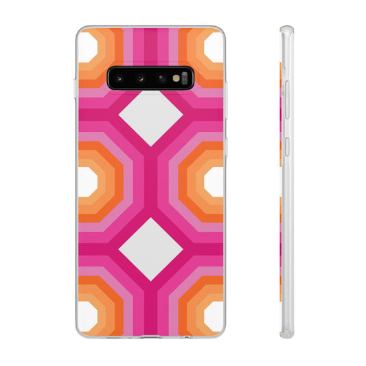 Stylish Geometric Phone Case, Flexible Phone Cover, Unique Modern Design, Perfect Gift, Trendy Accessory, Eco-Friendly Case