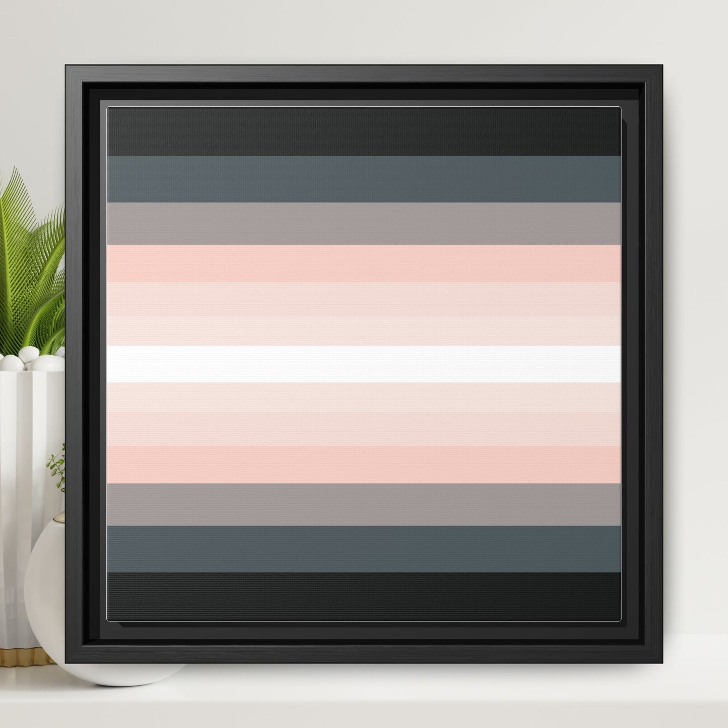 Modern Framed Geometric Canvas Art | Bold Color Meets Clean Framing