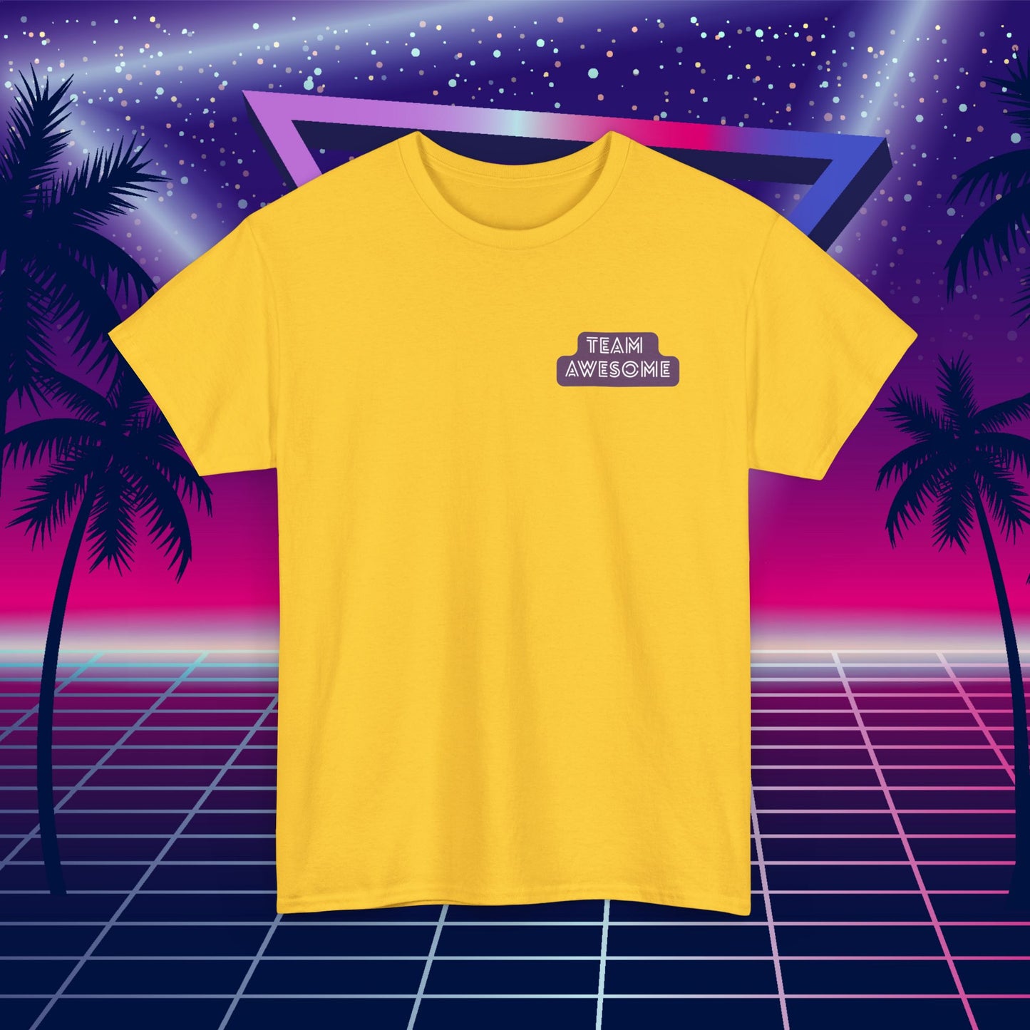 Let’s Get Physical – Join Team Awesome Retro 80s Tee - Unisex Cotton T-Shirt