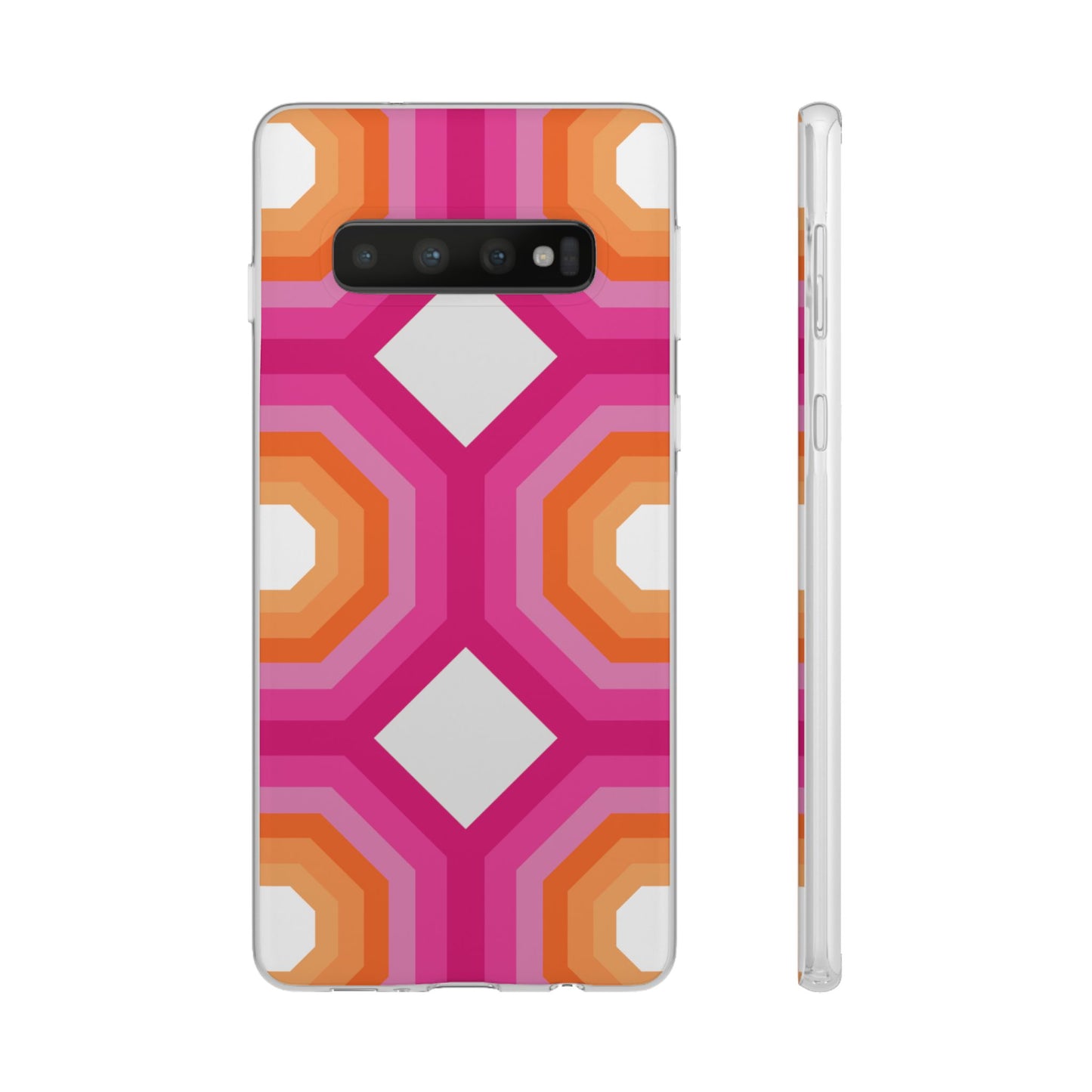 Stylish Geometric Phone Case, Flexible Phone Cover, Unique Modern Design, Perfect Gift, Trendy Accessory, Eco-Friendly Case