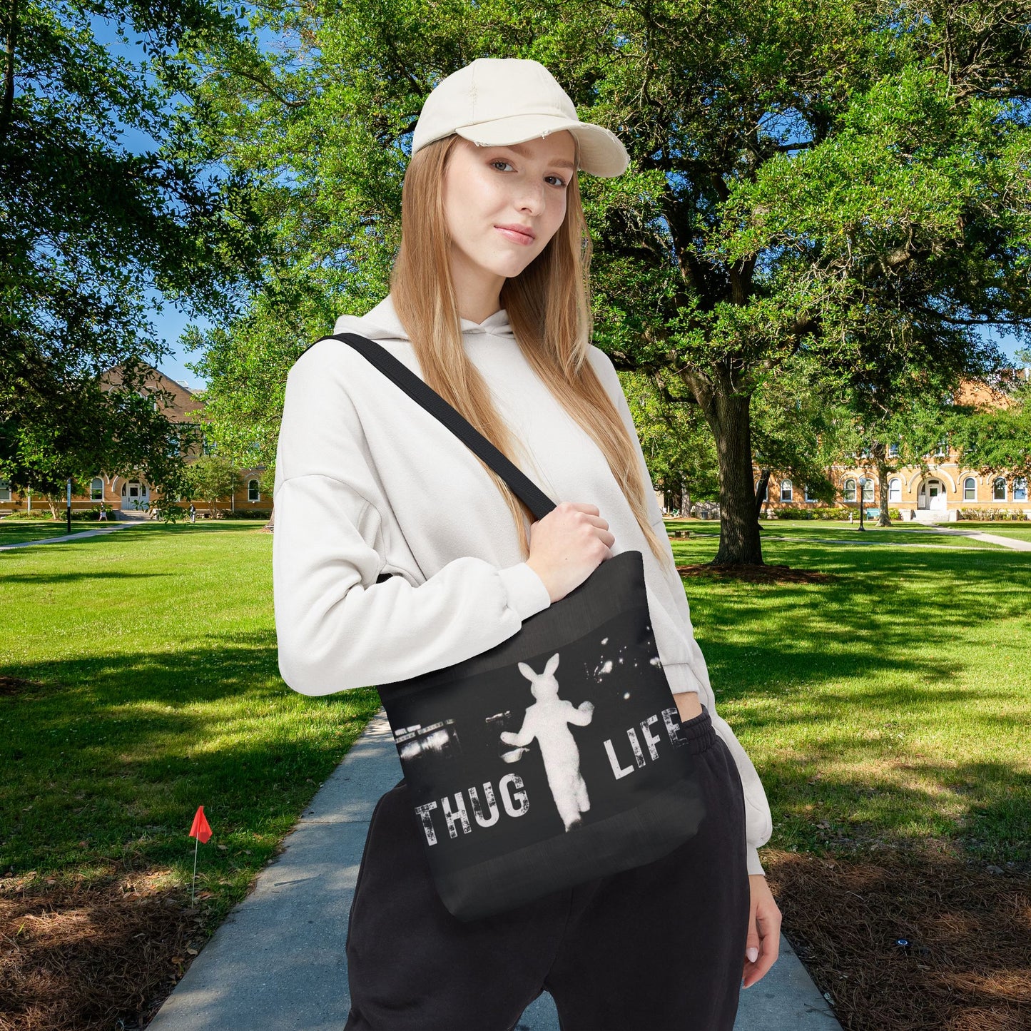 Thug Life Bunny Tote Bag – 3 Sizes | Bold, Fun & Functional