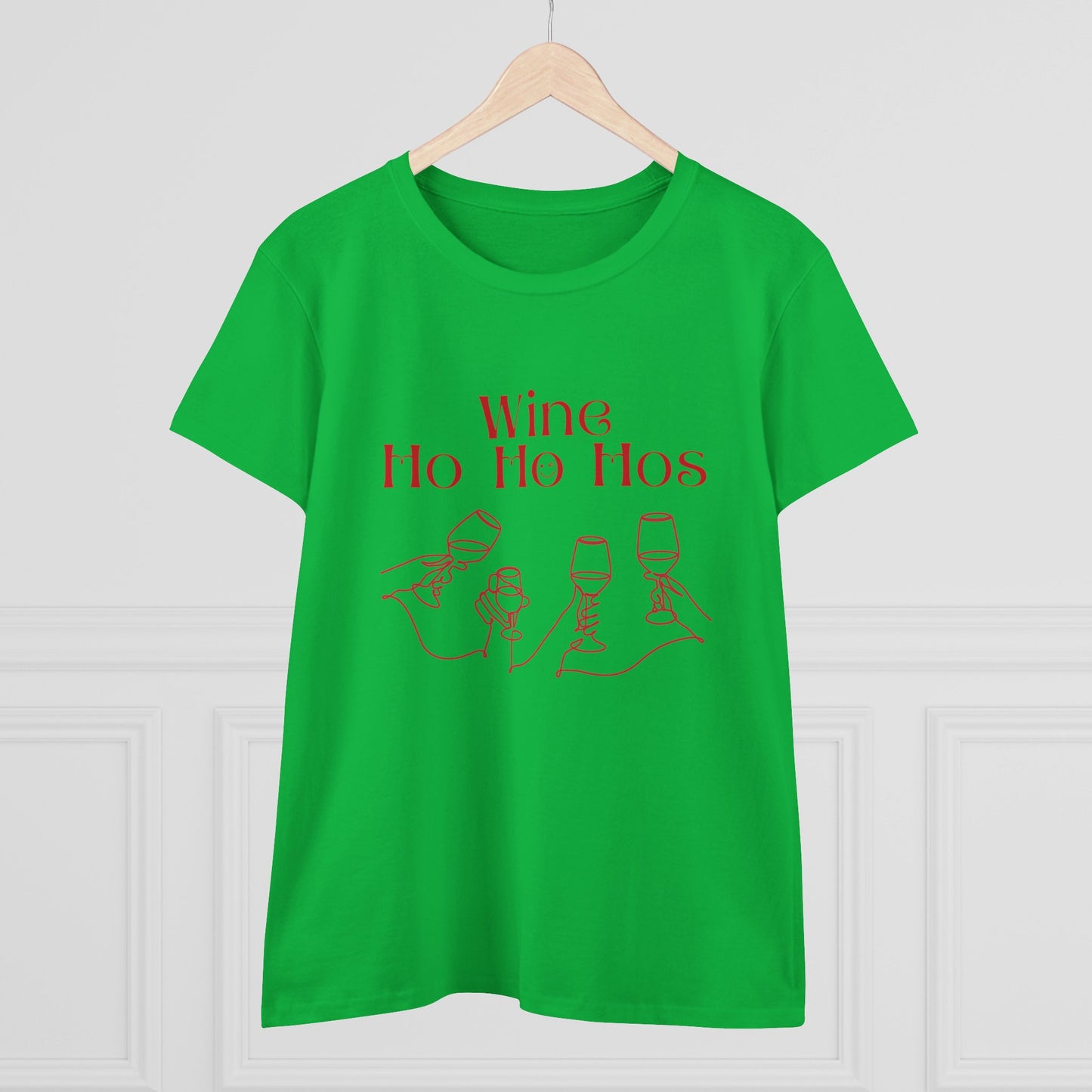 Funny Wine T-Shirt for Women | Wine Ho Ho Hos Tee