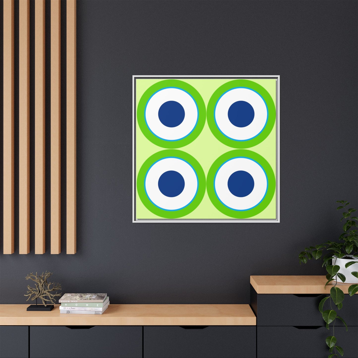 Copy of Modern Framed Geometric Canvas Art | Bold Color Meets Clean Framing