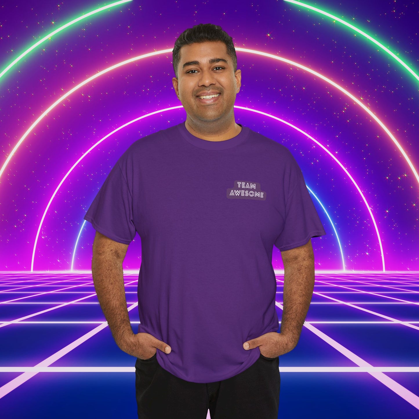 Let’s Get Physical – Join Team Awesome Retro 80s Tee - Unisex Cotton T-Shirt