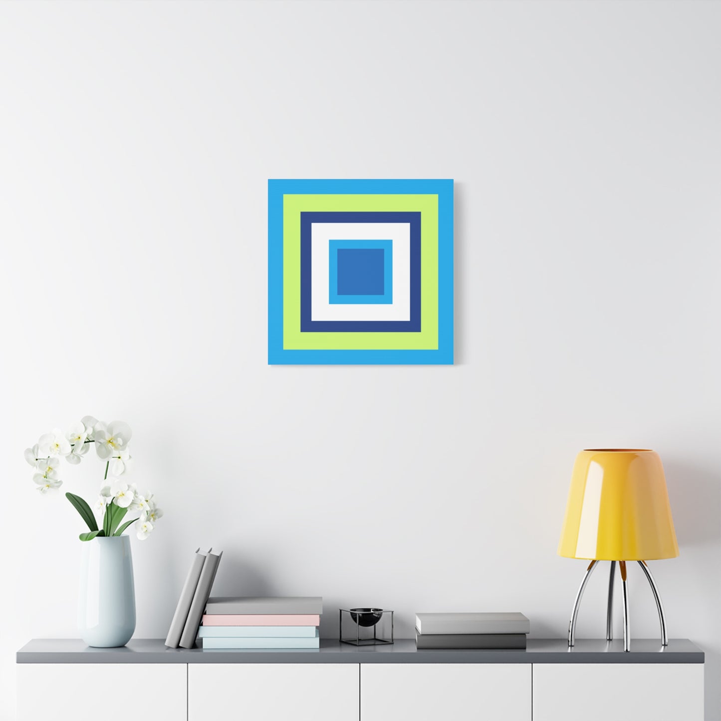 Modern Geometric Canvas Art | Bold Colors, Clean Lines, Creative Energy