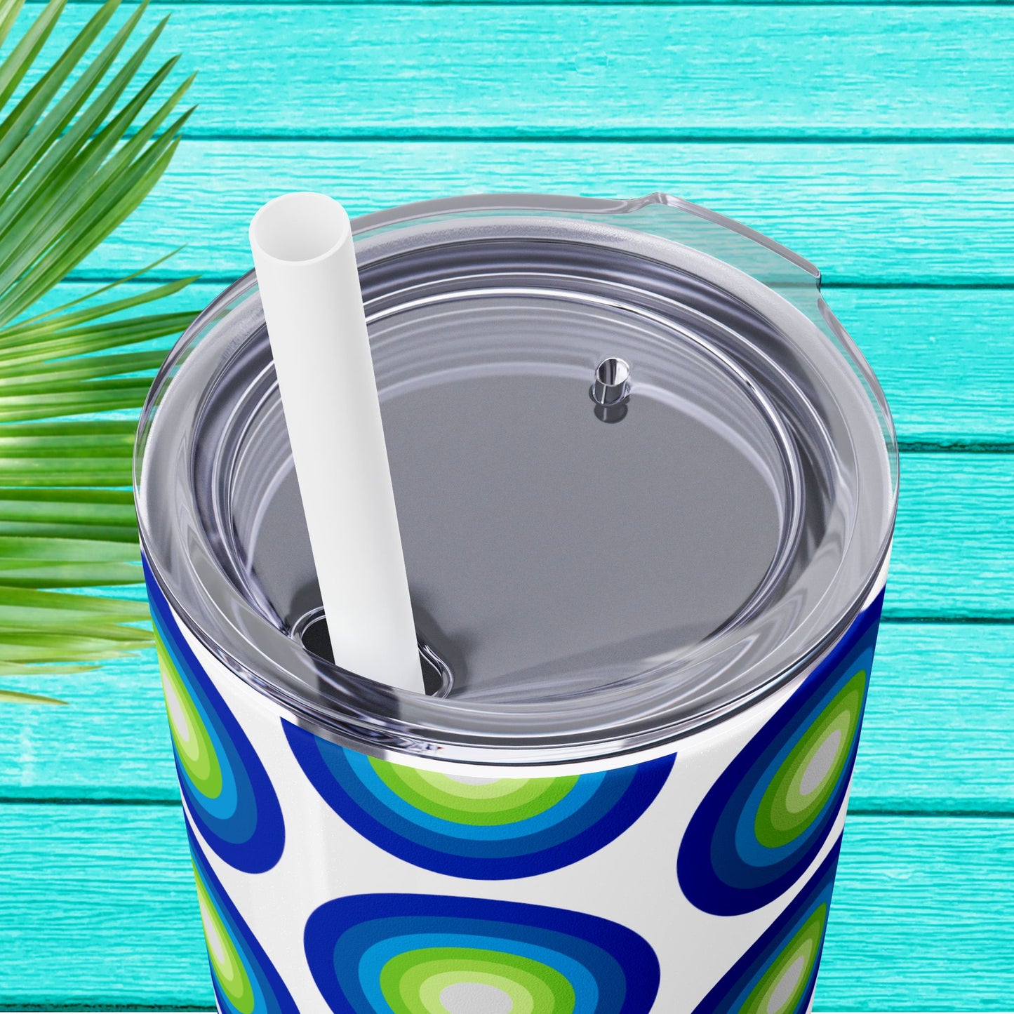 Vibrant. Versatile. Totally Sippable. – 20 oz Skinny Travel Tumbler with Straw
