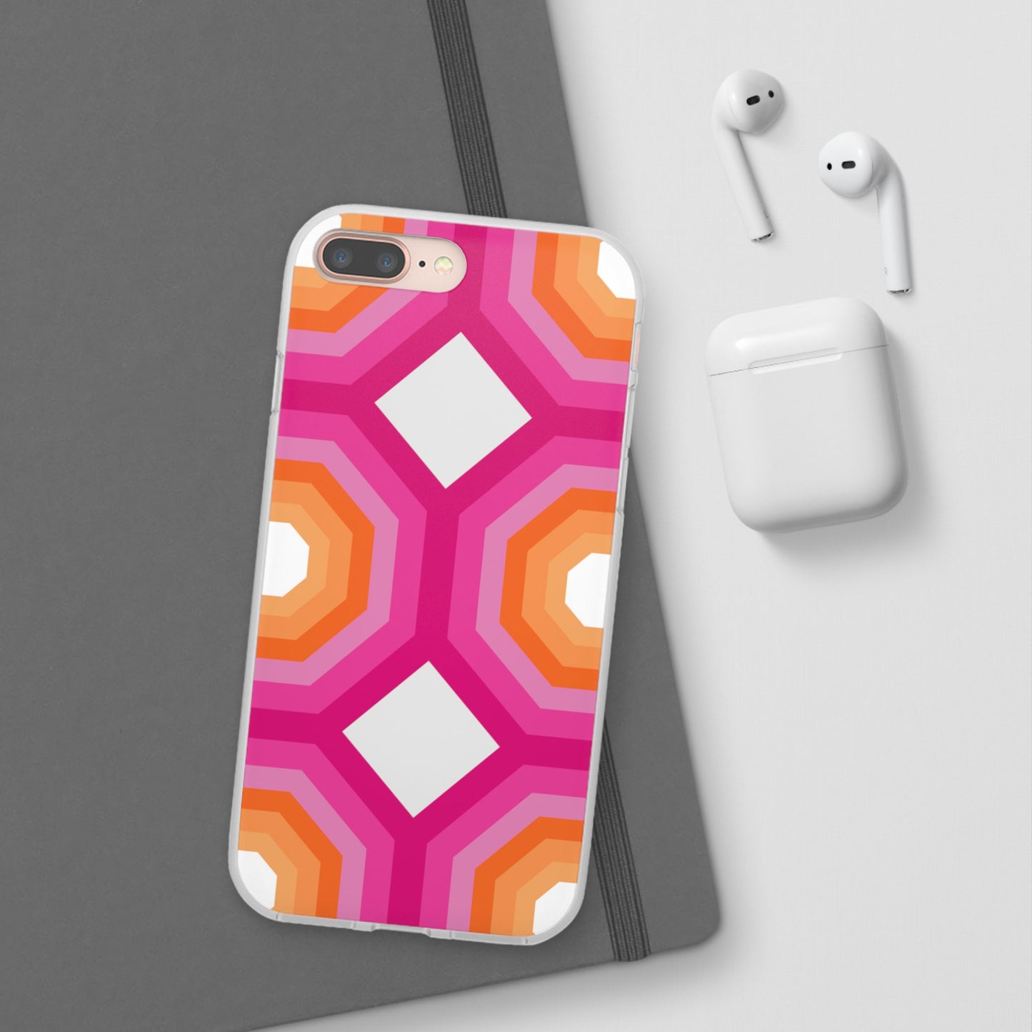 Stylish Geometric Phone Case, Flexible Phone Cover, Unique Modern Design, Perfect Gift, Trendy Accessory, Eco-Friendly Case