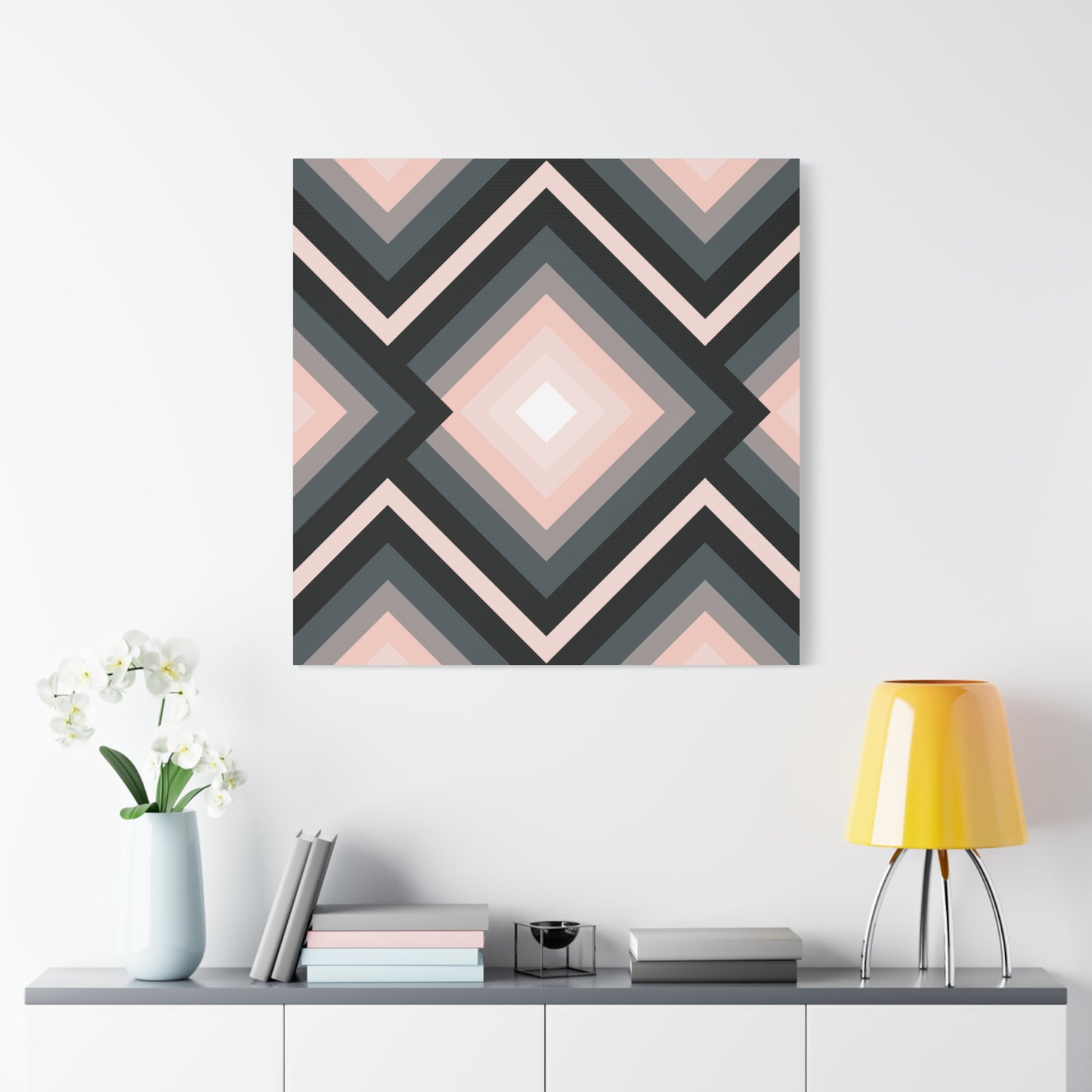 Modern Geometric Canvas Art | Bold Colors, Clean Lines, Creative Energy