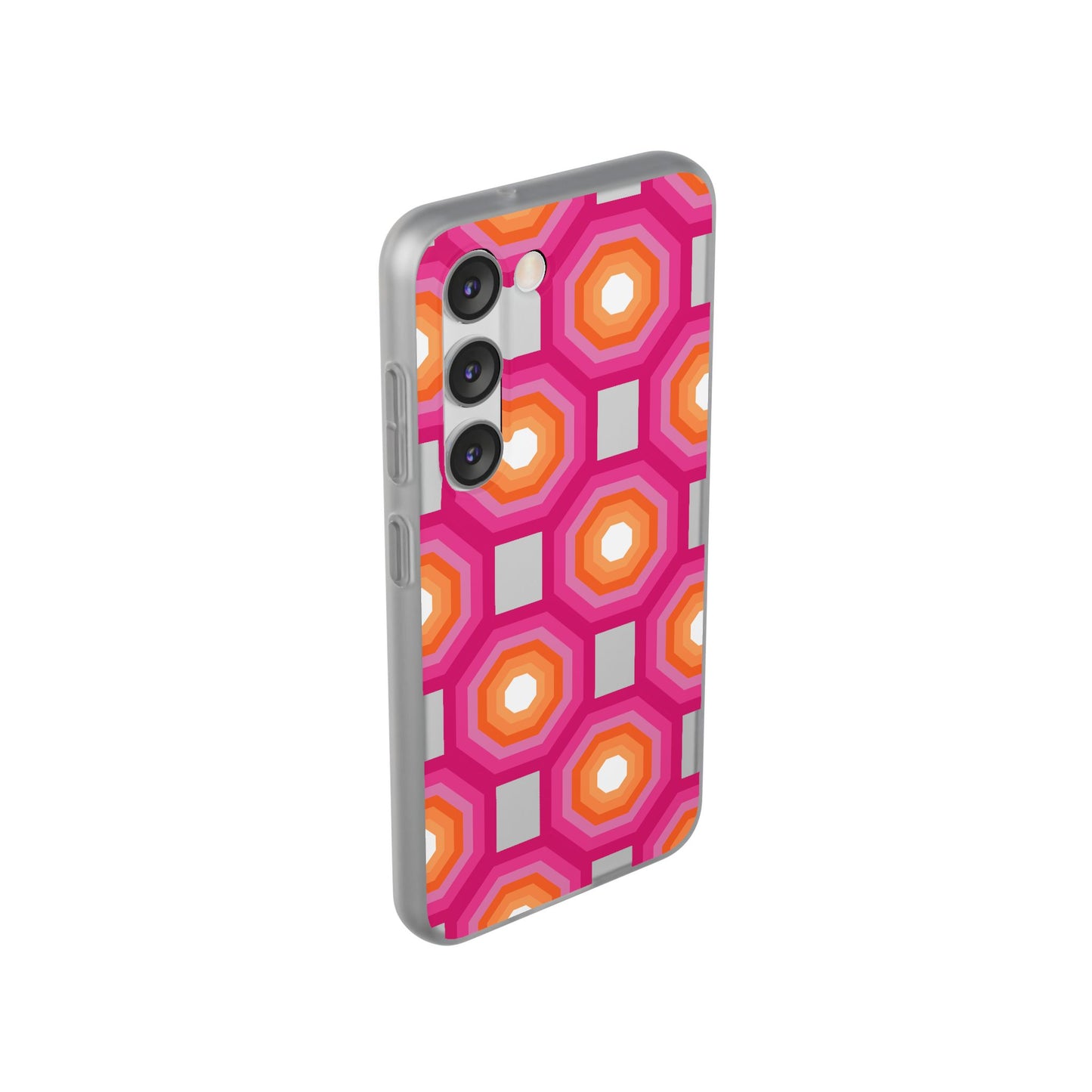 Stylish Geometric Phone Case, Flexible Phone Cover, Unique Modern Design, Perfect Gift, Trendy Accessory, Eco-Friendly Case