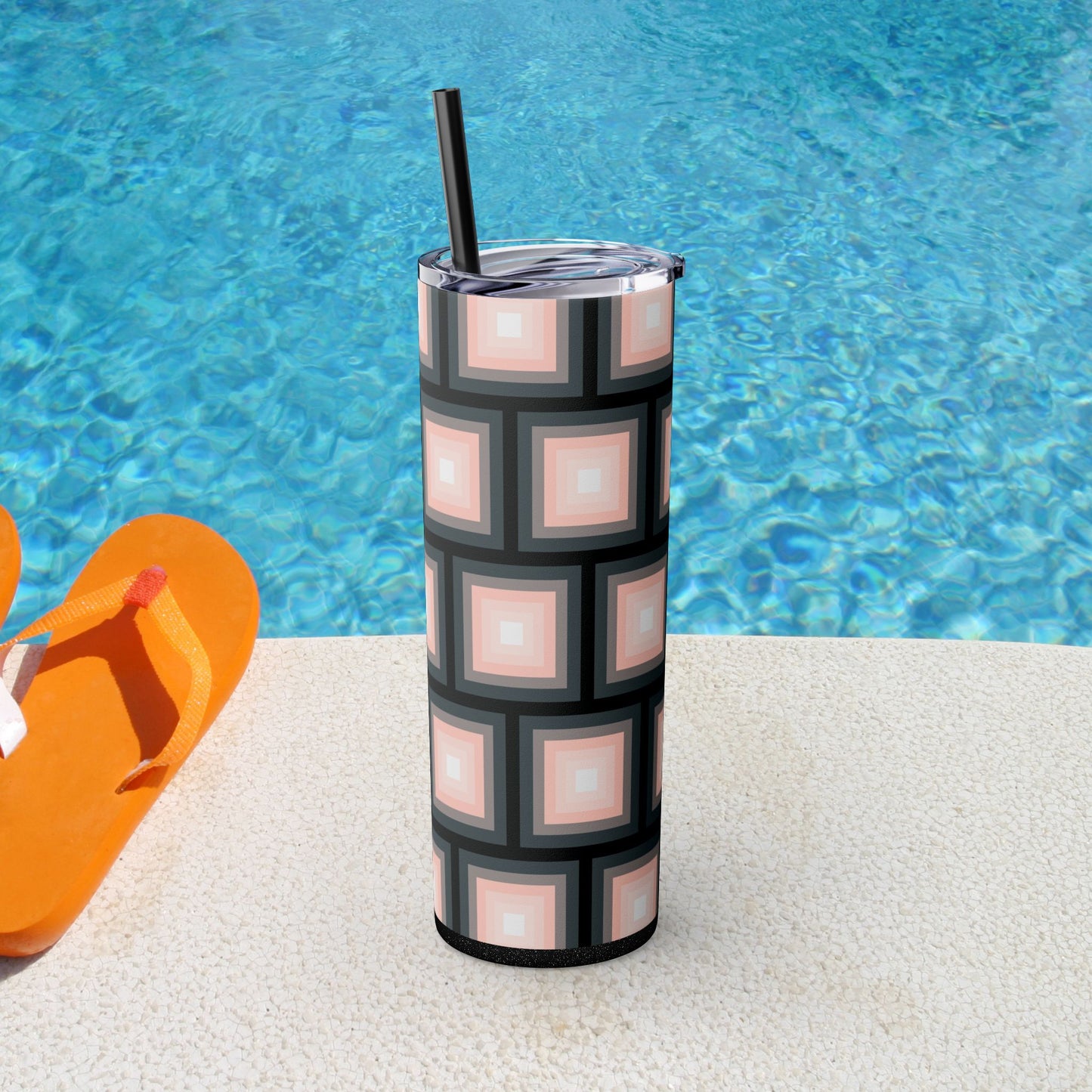 Vibrant. Versatile. Totally Sippable. – 20 oz Skinny Travel Tumbler with Straw